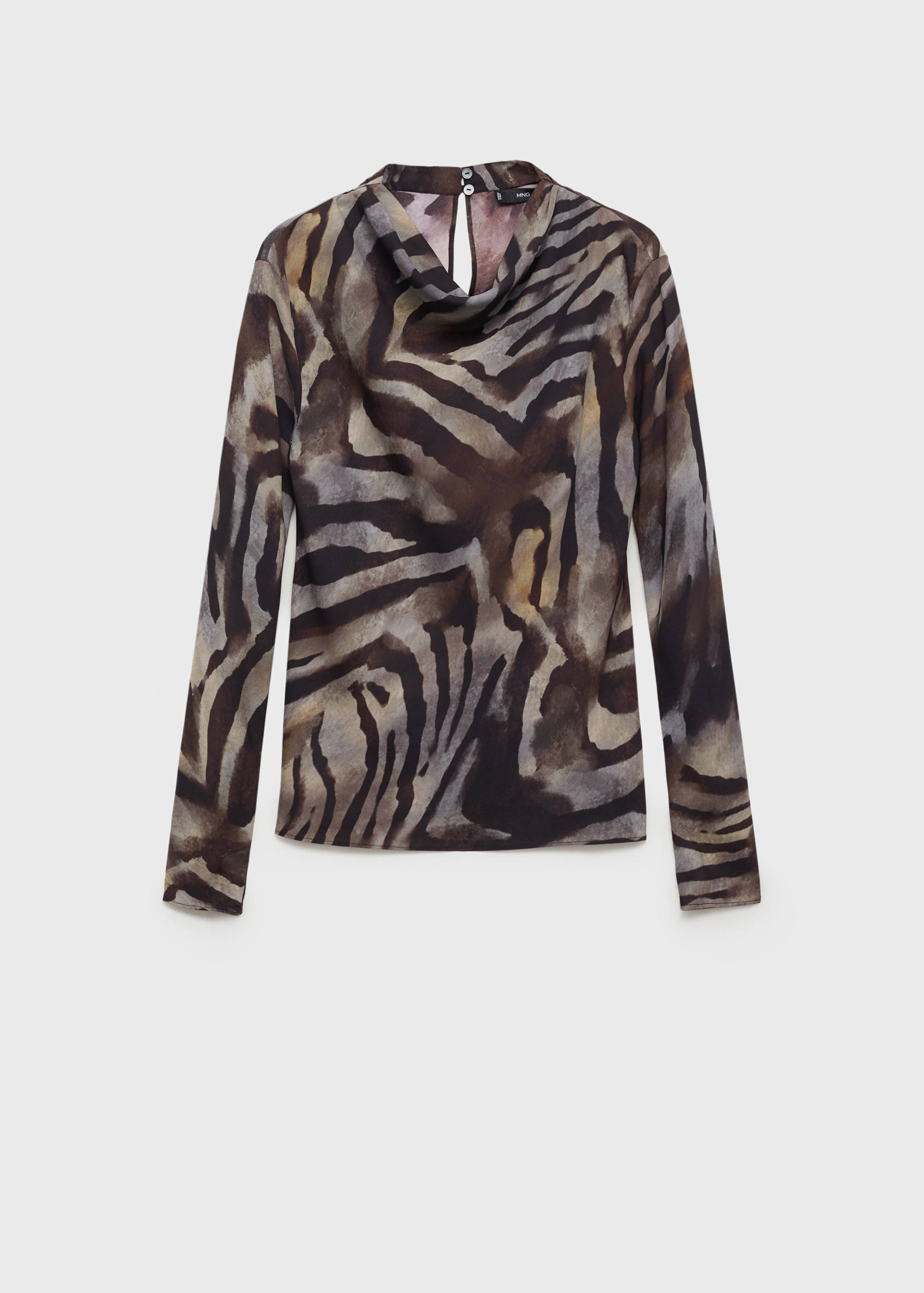 Blusa satinada cebra - Artículo sin modelo