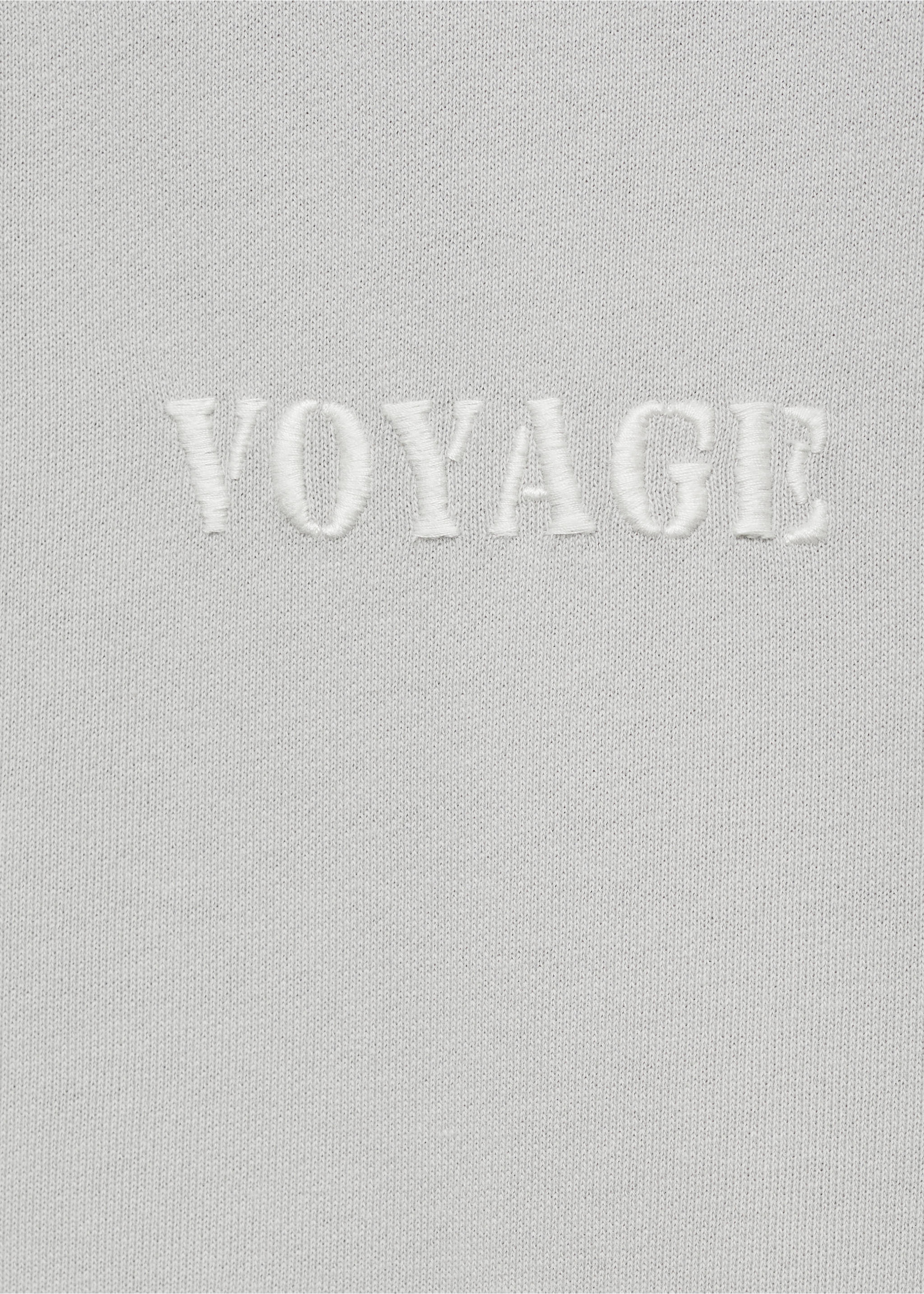 Message cotton sweatshirt - Details of the article 8, Grey. Ref: 87034094-00.