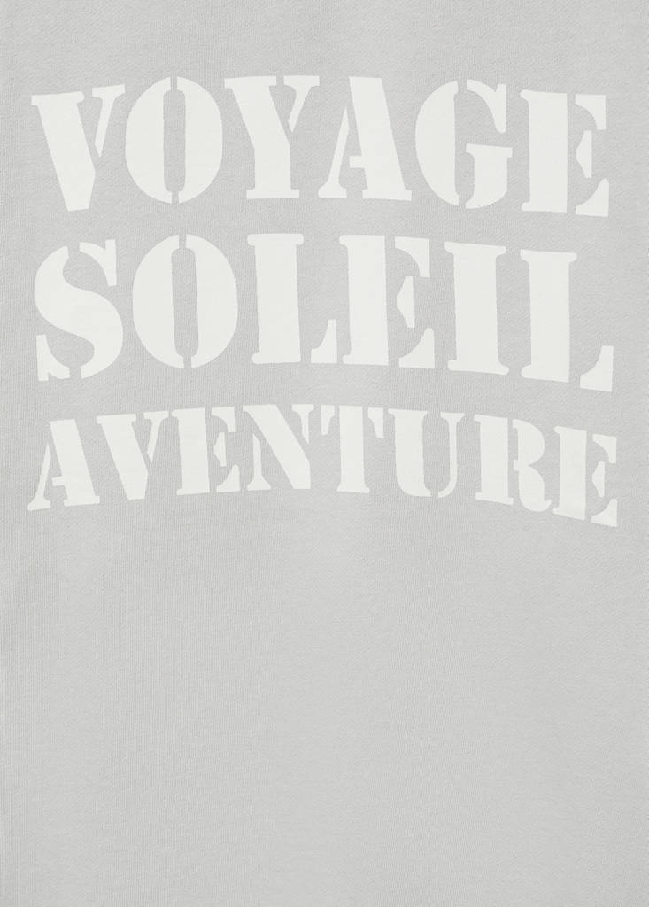 Message cotton sweatshirt — Grey