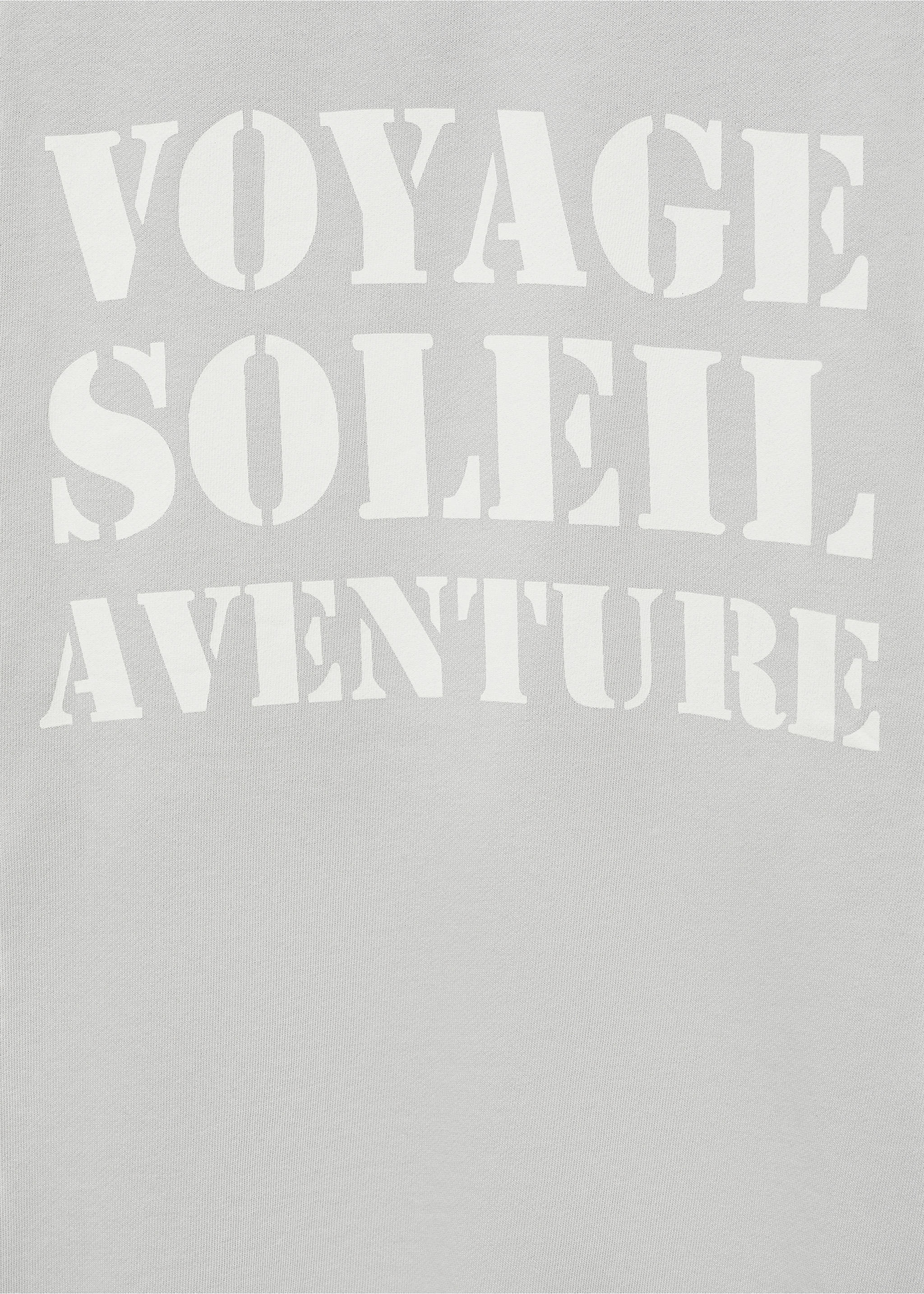 Message cotton sweatshirt - Details of the article 0, Grey. Ref: 87034094-00.