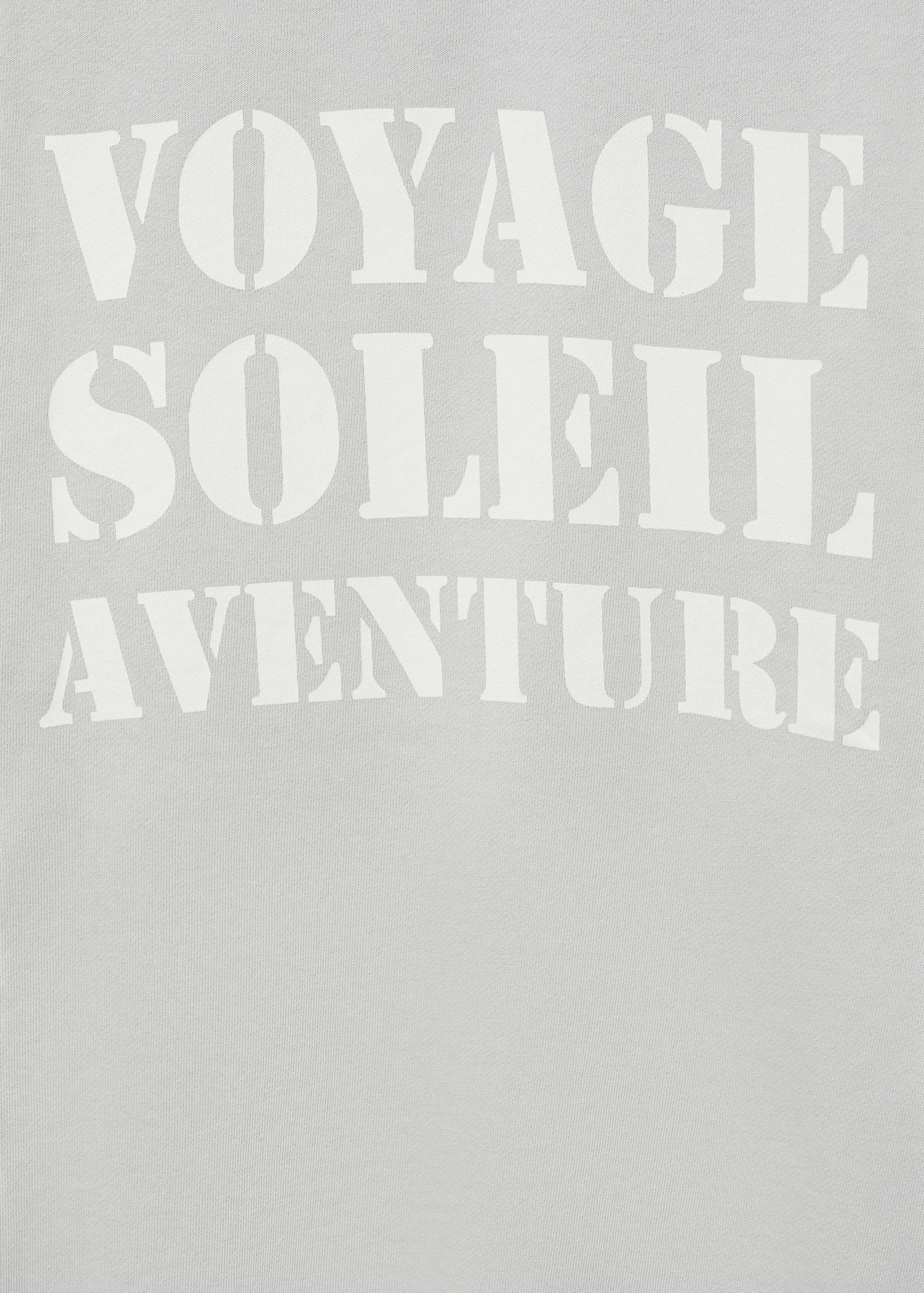 Baumwoll-Sweatshirt mit Aufschrift - Detail des Artikels 0