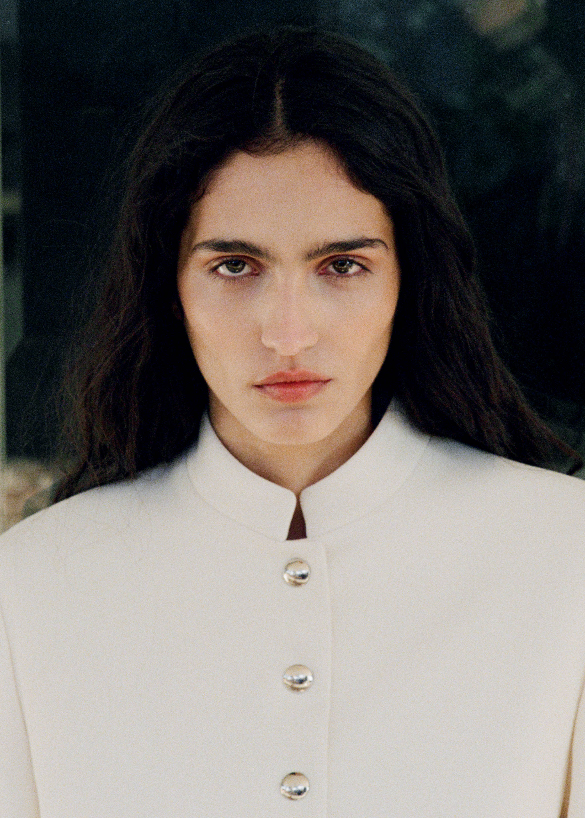 Strip-neck cropped jacket - Details of the article 6