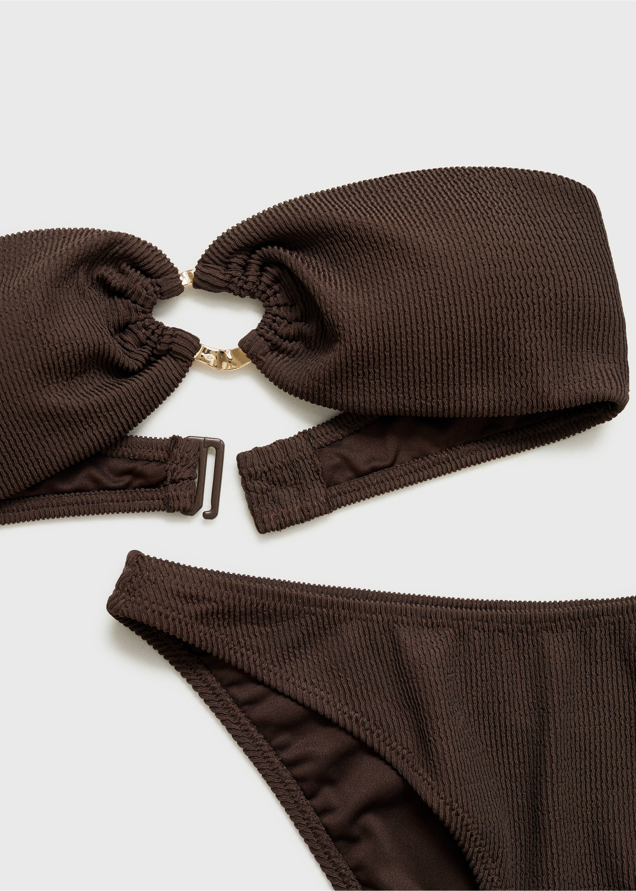 Braguita bikini canalé - Detalle del artículo 0, Chocolate. Ref: 87034389-00.