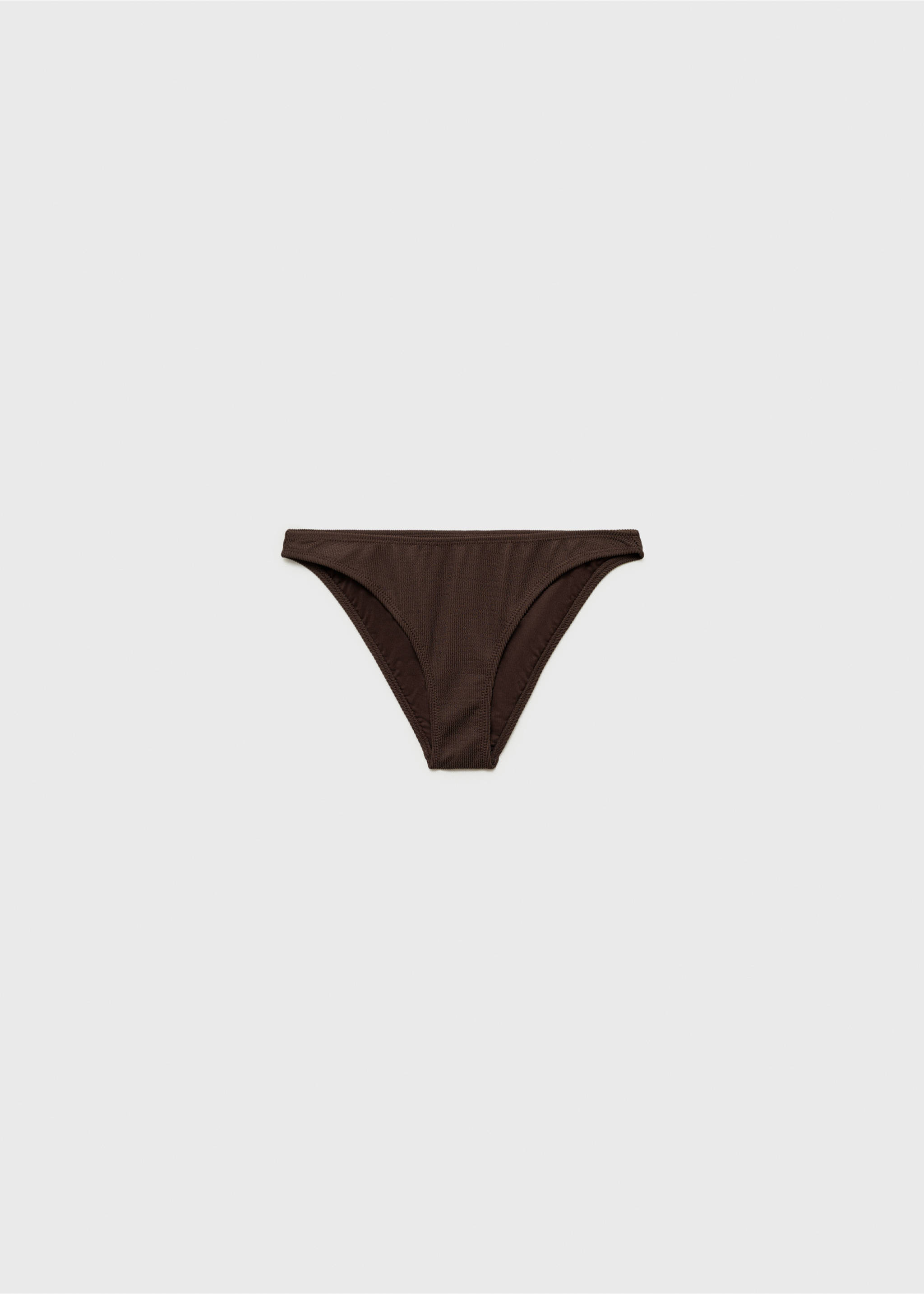 Braguita bikini canalé - Artículo sin modelo, Chocolate. Ref: 87034389-00.