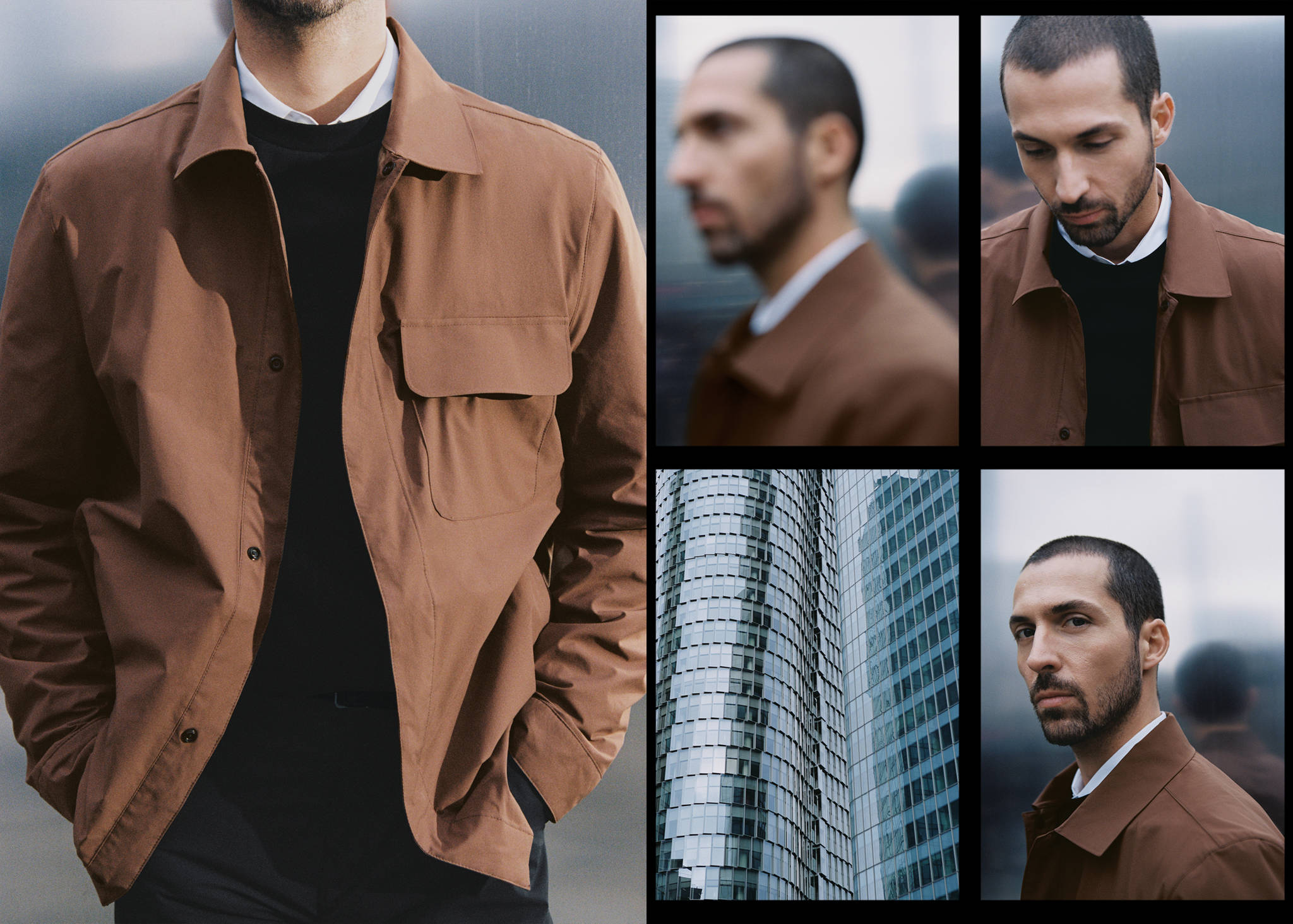 Water-repellent jacket with pockets - Panoramic plane
