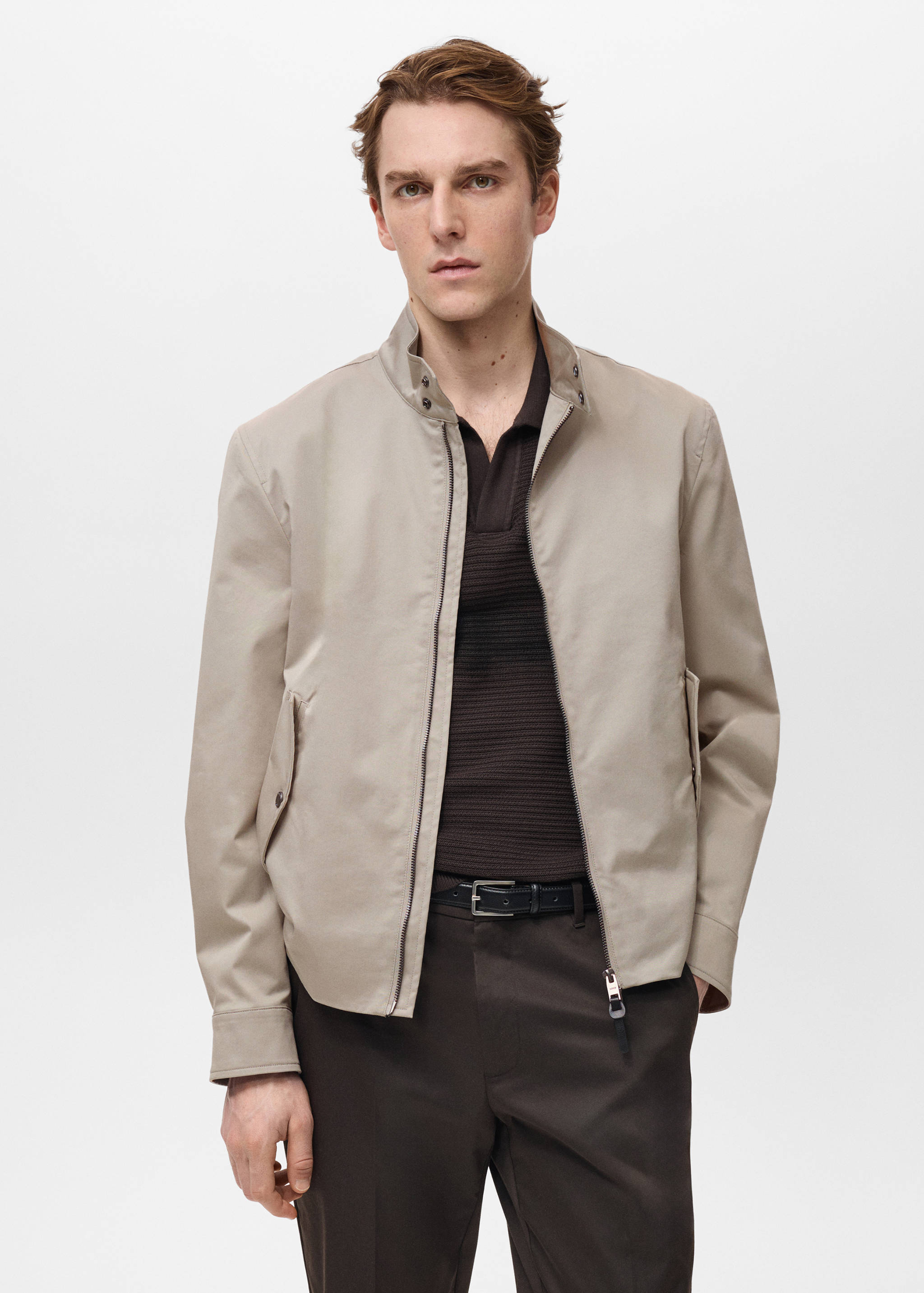 Water-repellent cotton jacket - Medium plane