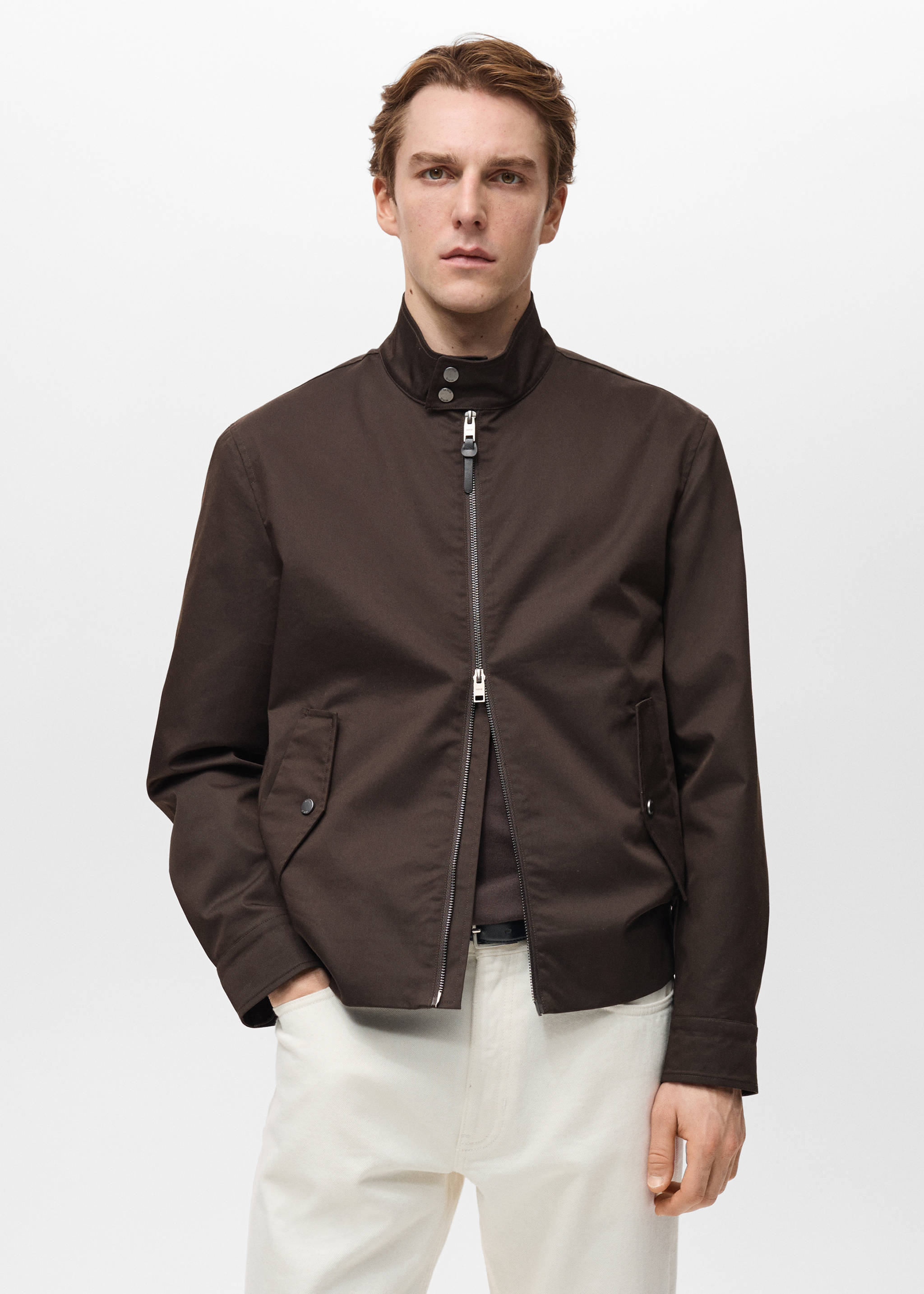 Water-repellent cotton jacket - Medium plane