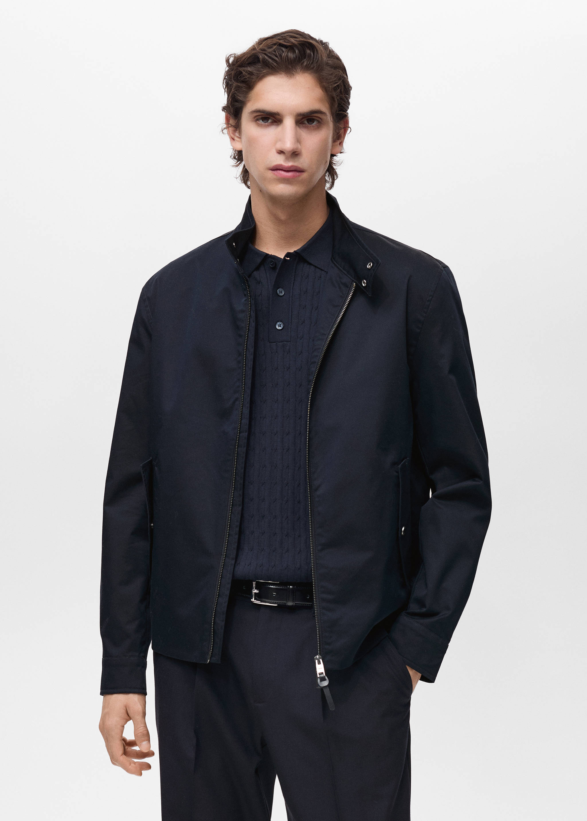 Water-repellent cotton jacket - Medium plane