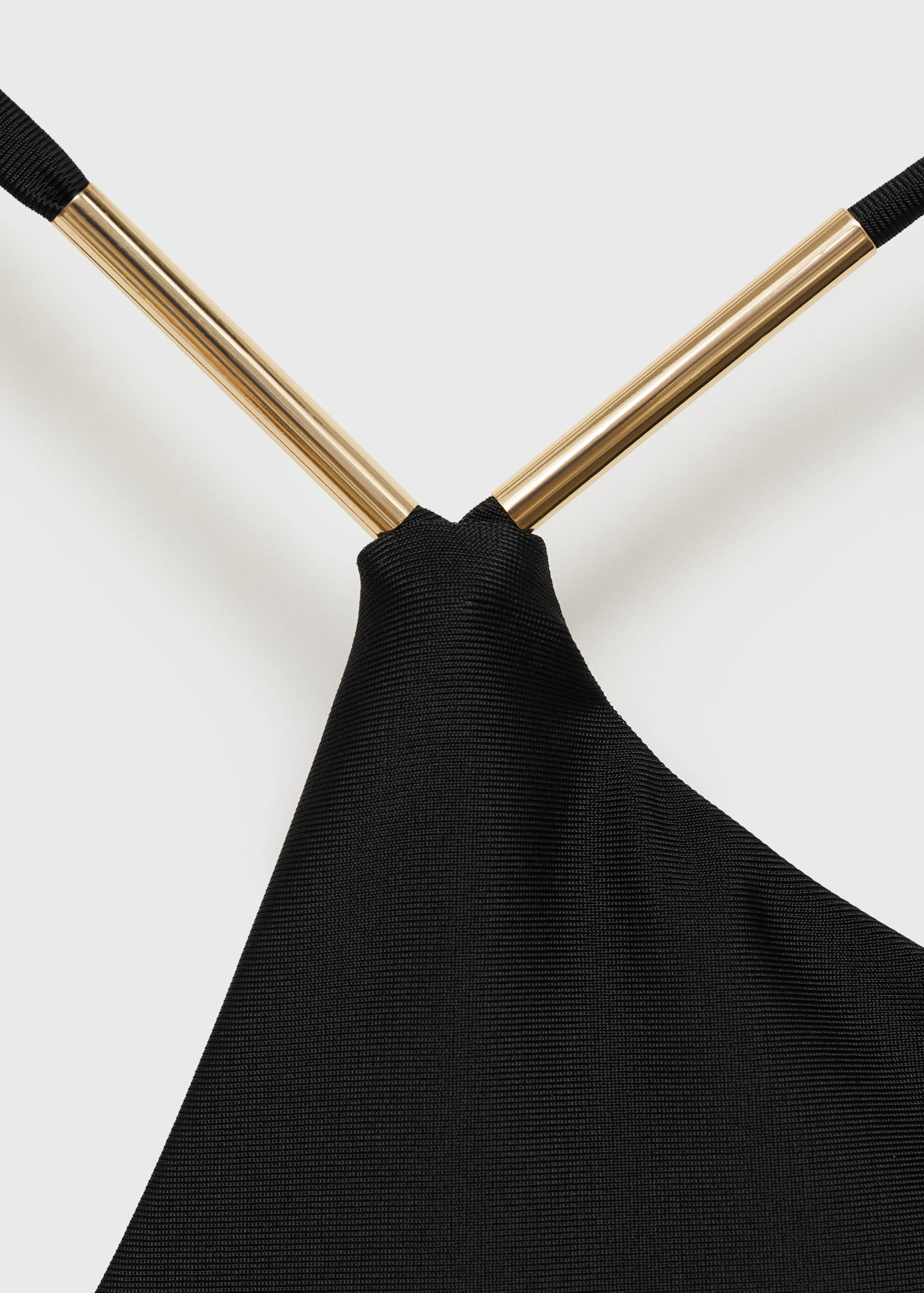 Asymmetrical swimsuit with metallic detail - Details of the article 8