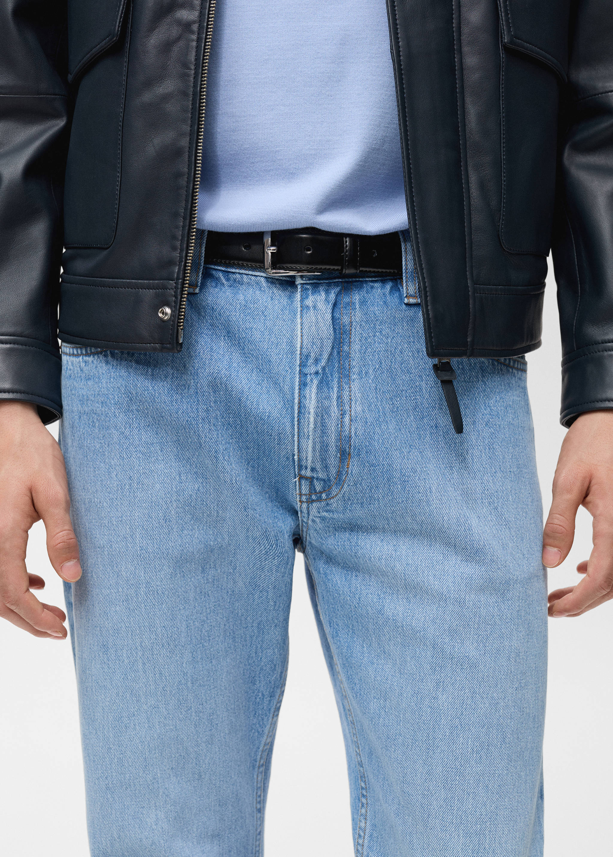Tapered-fit selvedge jeans - Details of the article 1