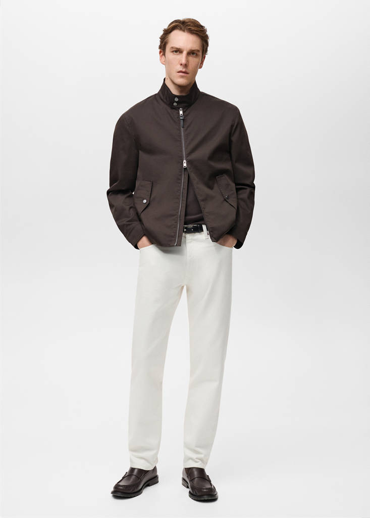 Tapered-fit selvedge jeans — Off White