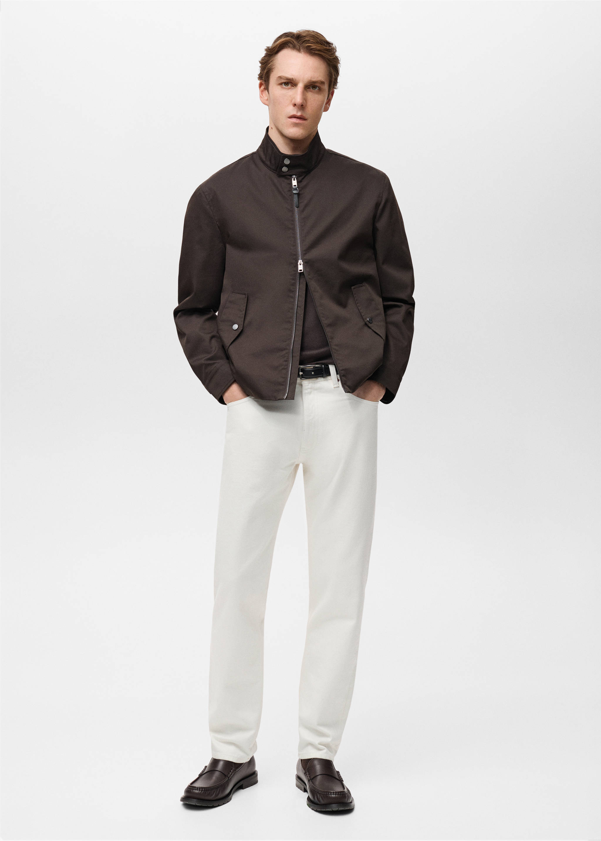 Tapered-fit selvedge jeans - General plane, Off White. Ref: 87034396-00.
