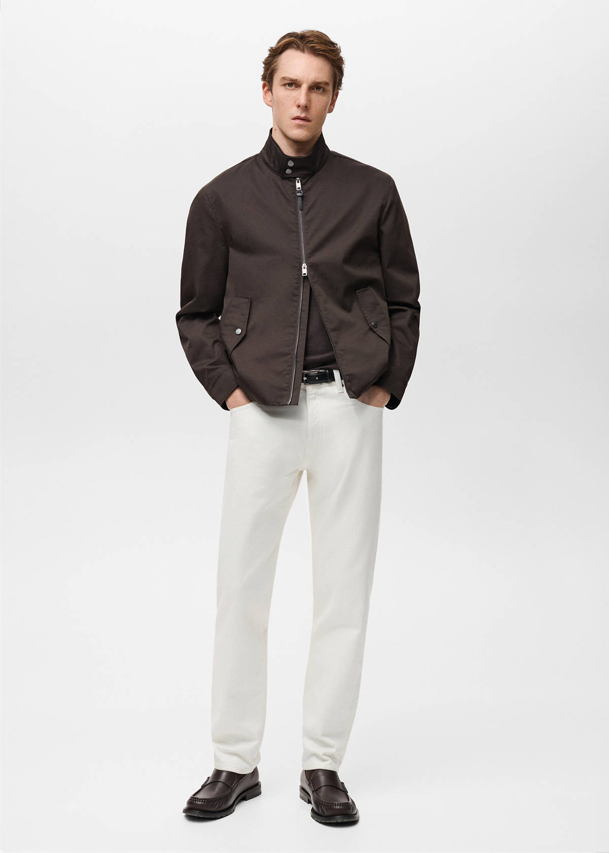 Tapered-fit selvedge jeans — Off White
