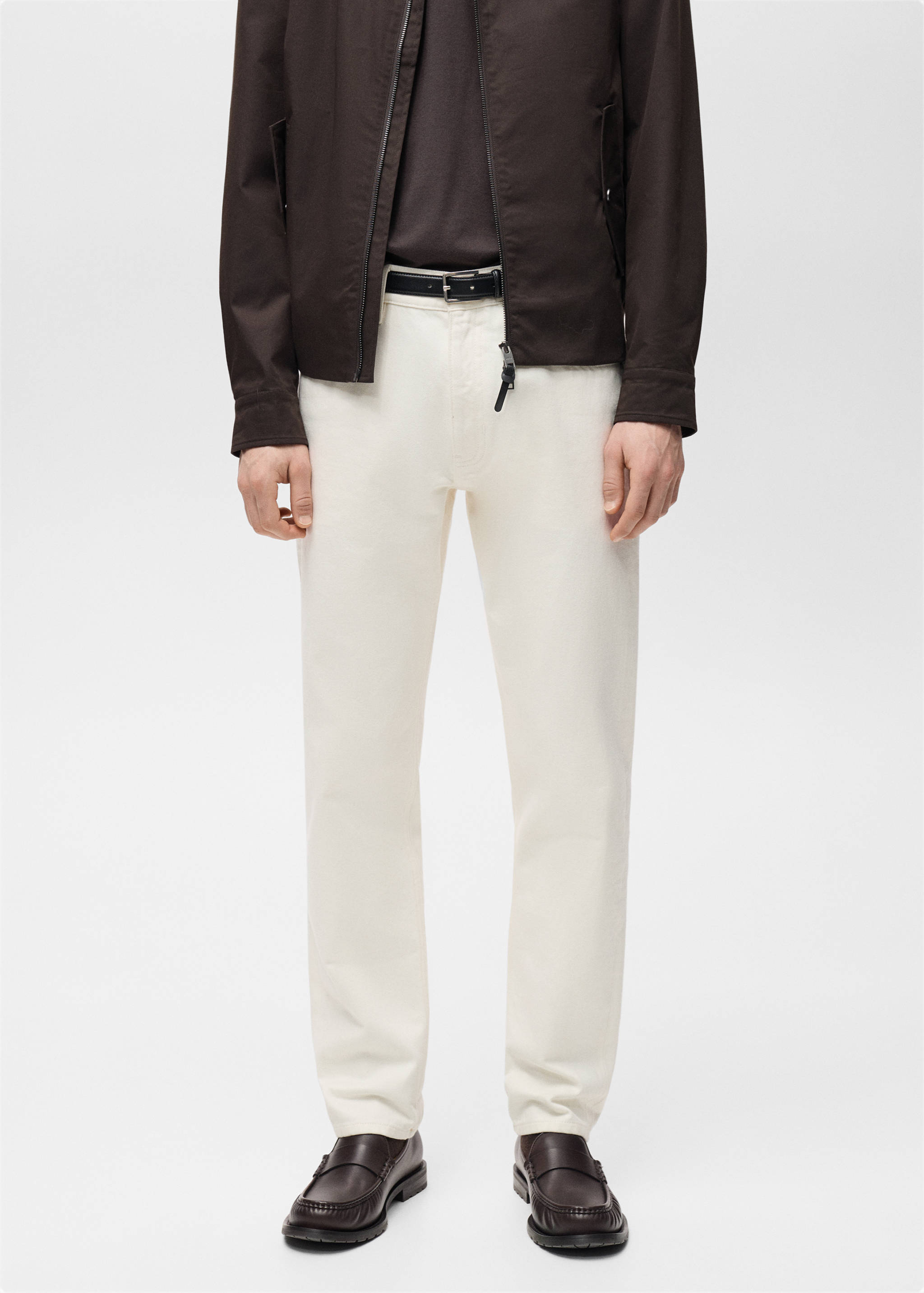 Tapered-fit selvedge jeans - Medium plane