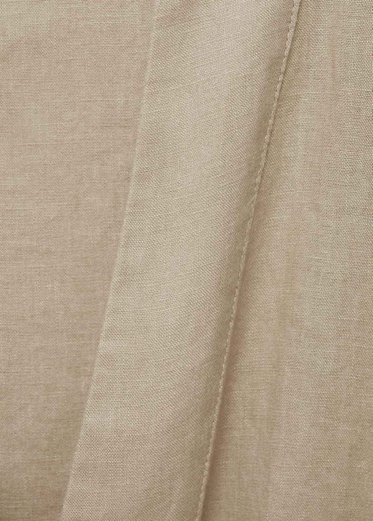 Linen home robe — Sand