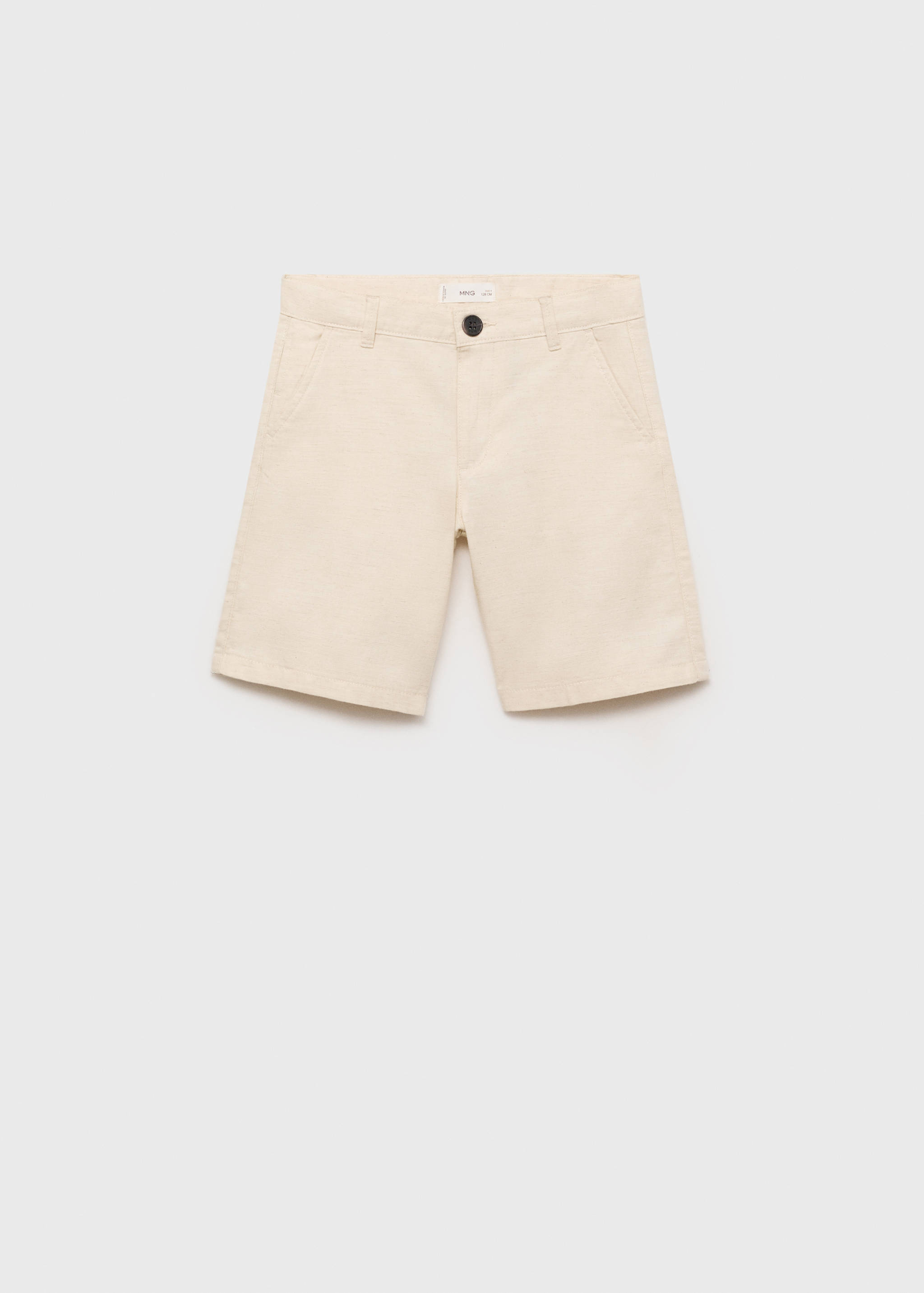 Linen chino Bermuda shorts - Article without model
