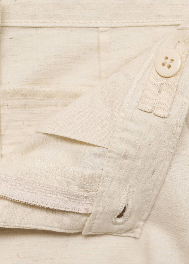 Linen chino Bermuda shorts — Sand