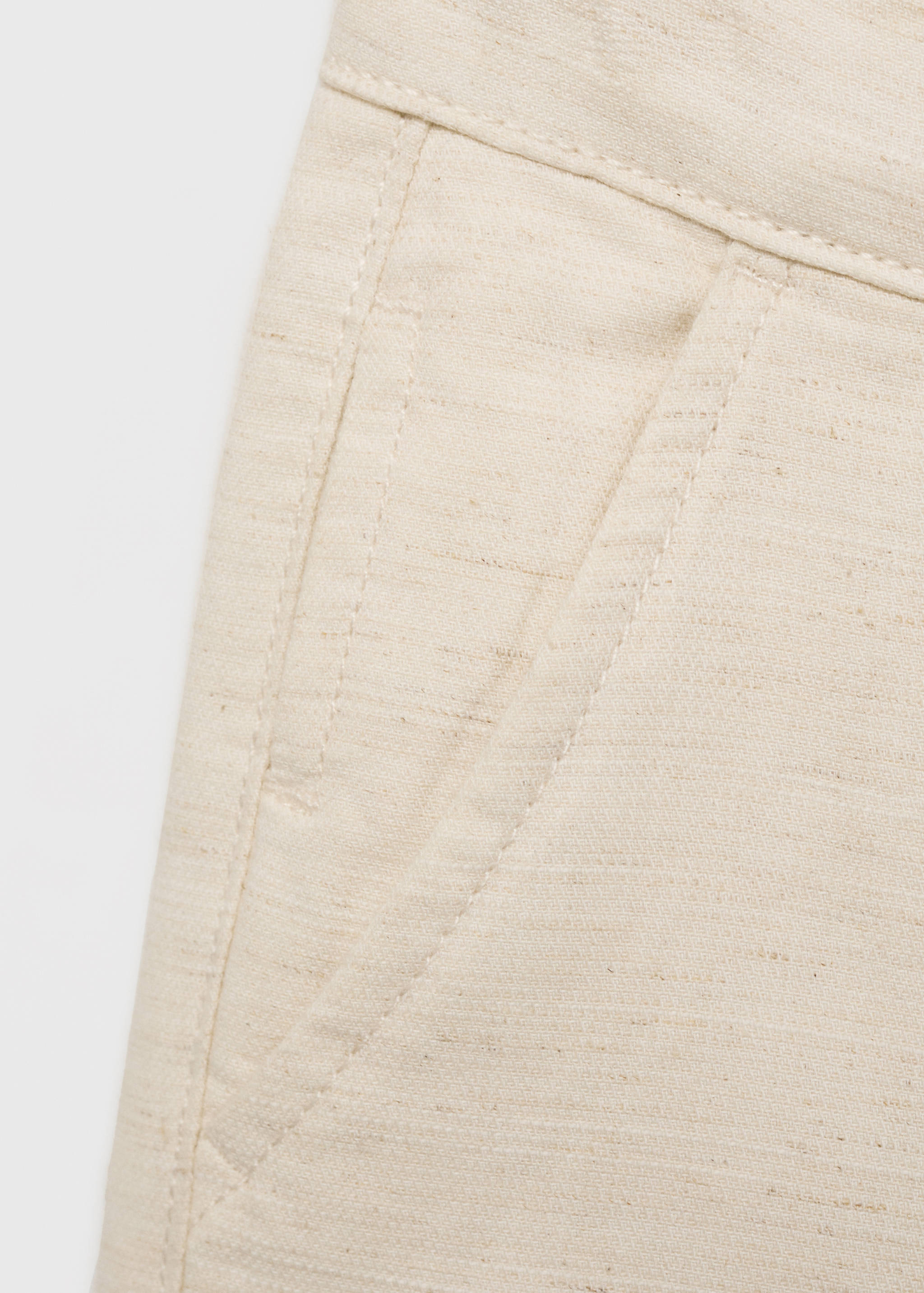 Linen chino Bermuda shorts - Details of the article 0