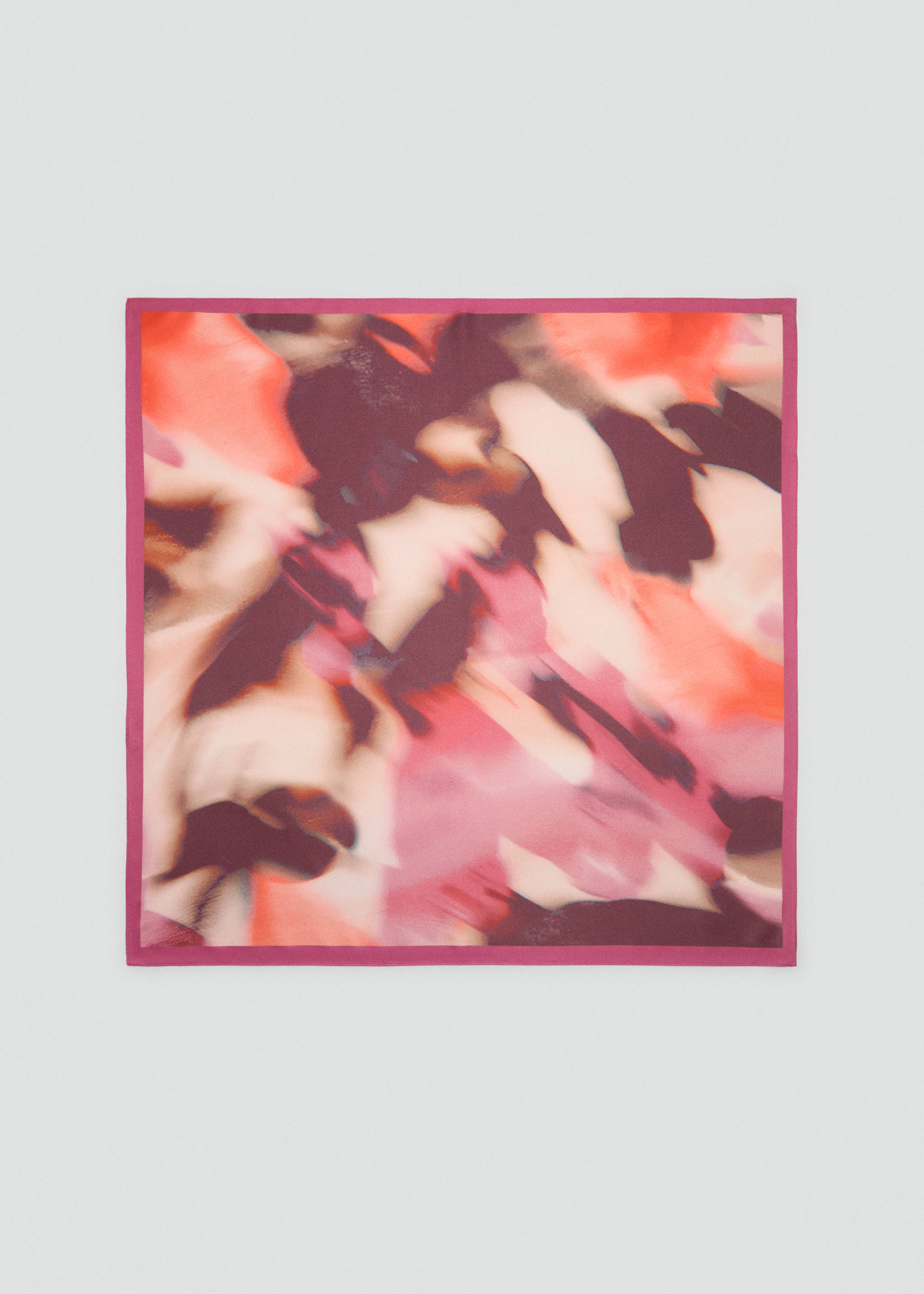 Printed satin scarf - Article without model