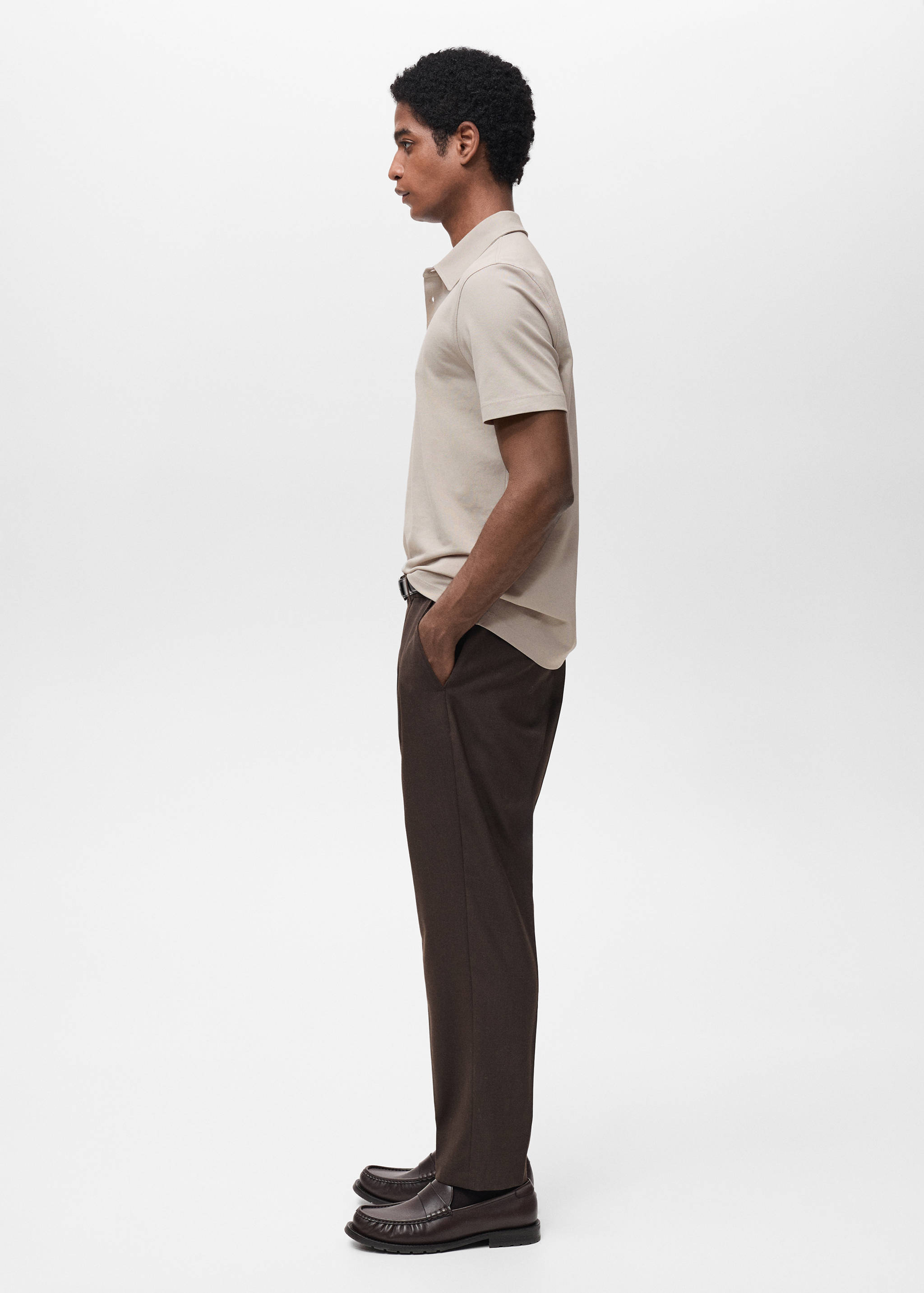 Polo slim-fit piqué de coton - Détail de l'article 2