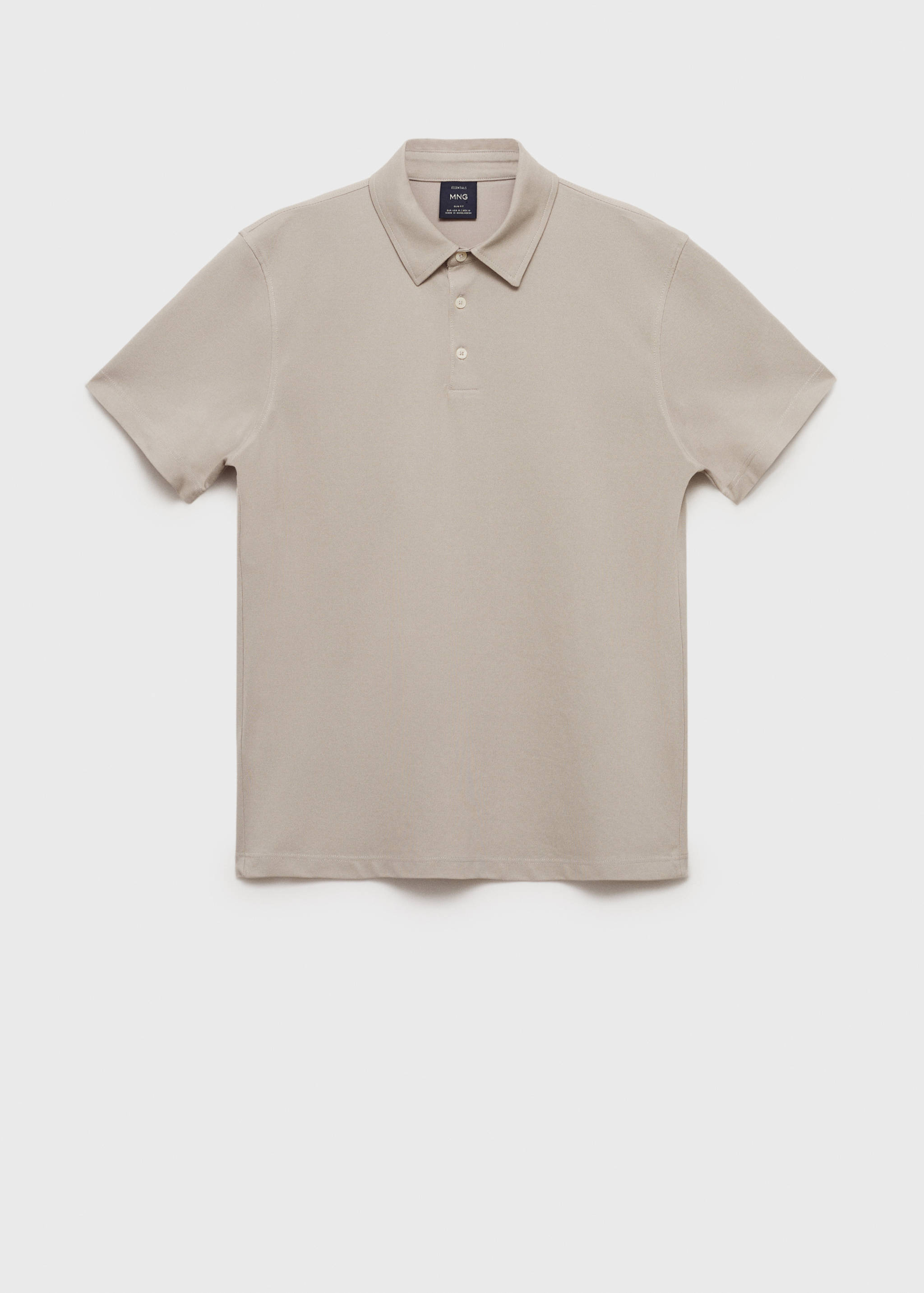 Polo slim-fit piqué de coton - Article sans modèle