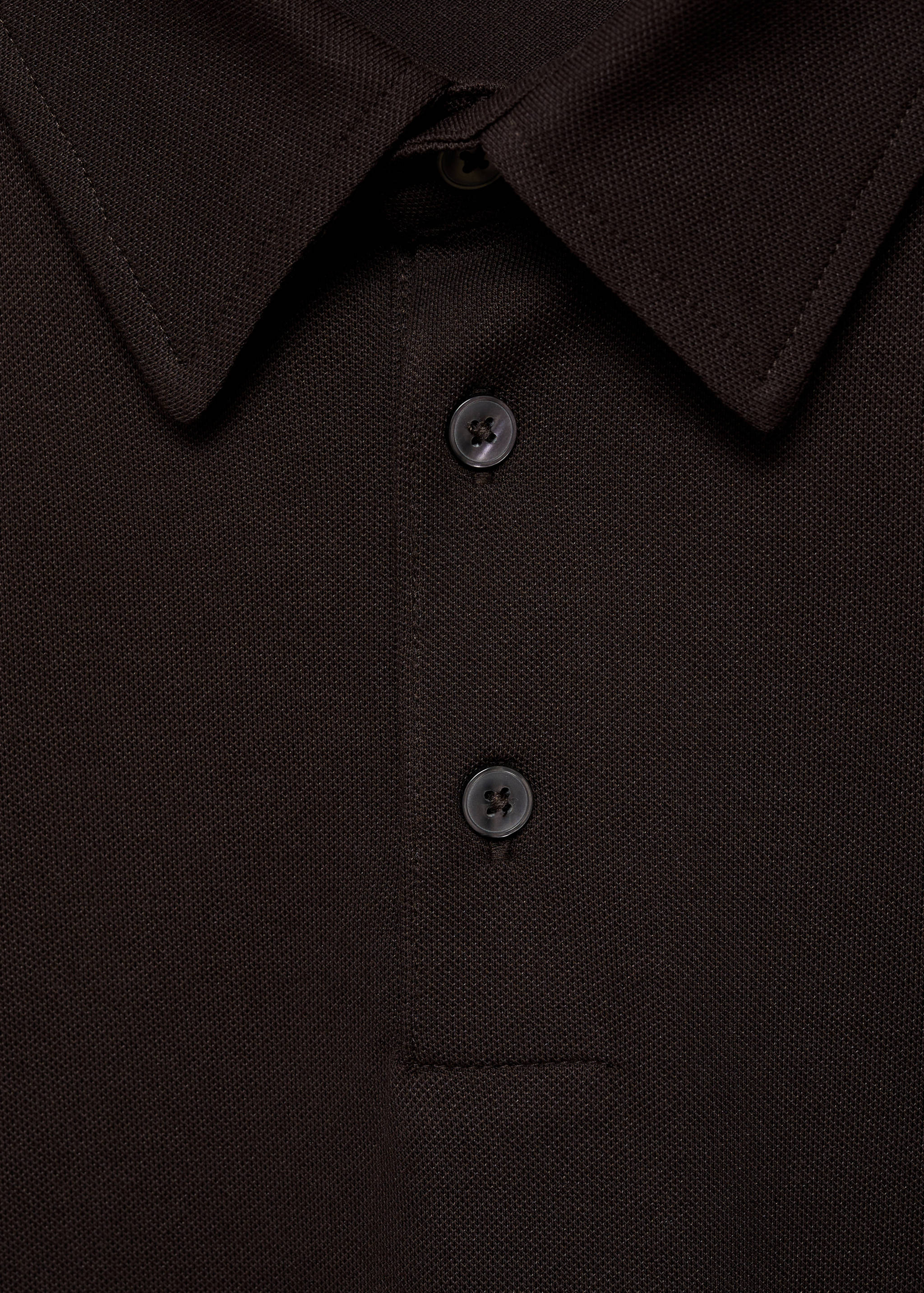 Slim-fit cotton-piqué polo shirt - Details of the article 8