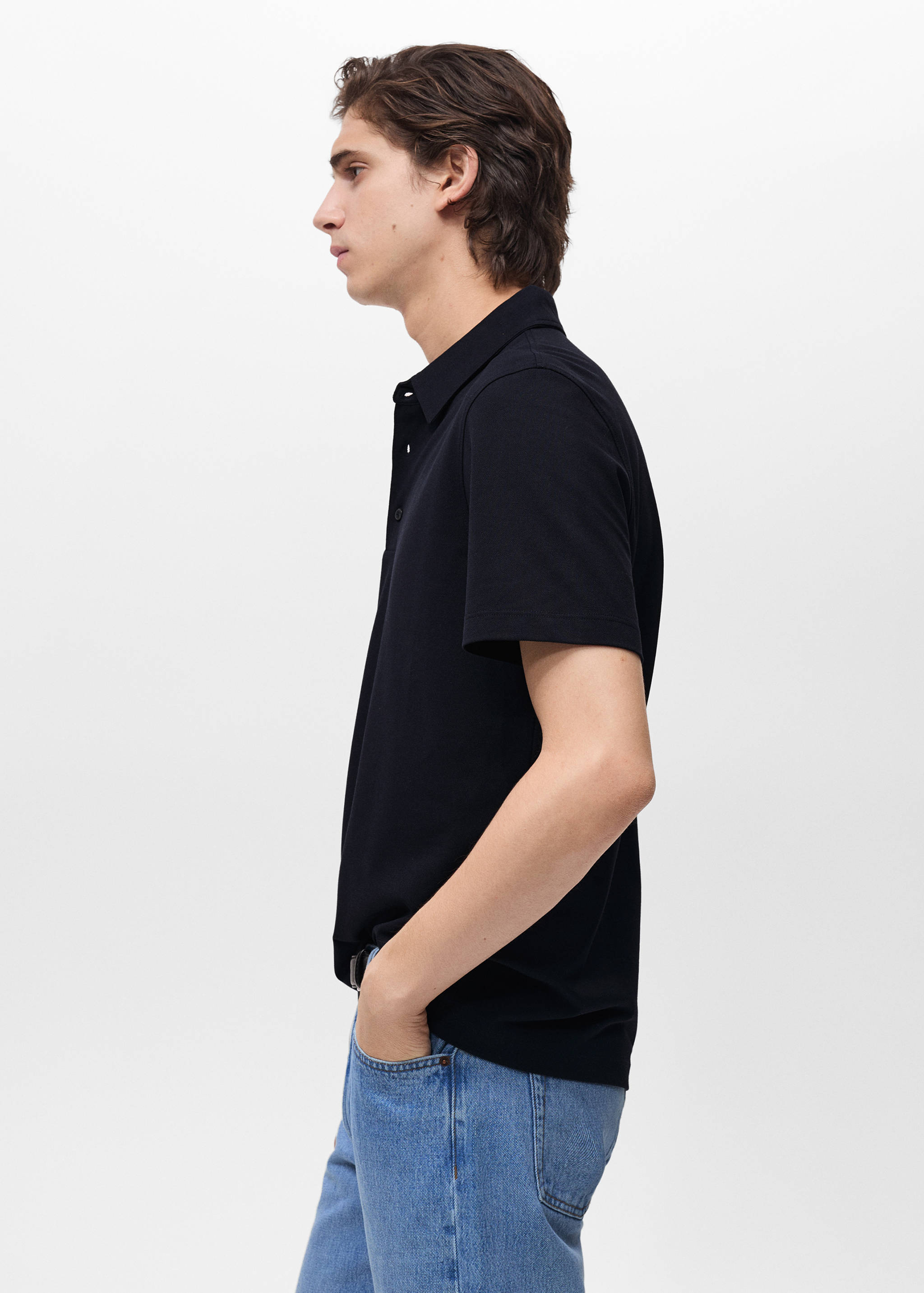 Polo slim-fit piqué de coton - Détail de l'article 2