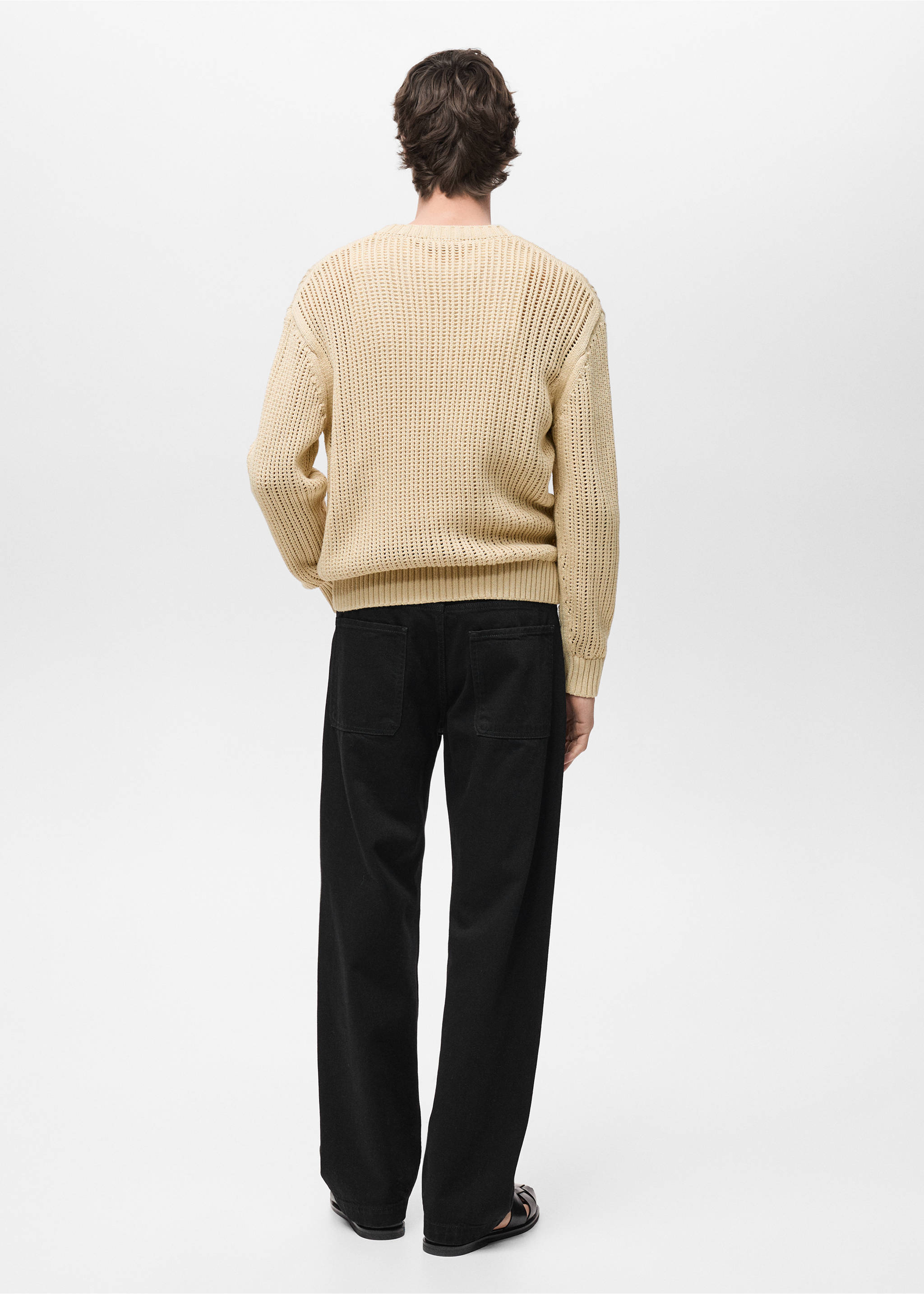 Джинсы loose fit - Обратная сторона изделия, Черный деним. Ref: 87034418-00.