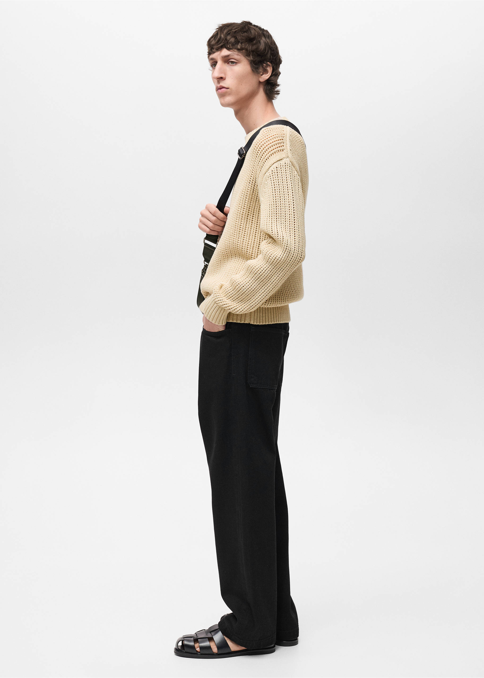 Джинсы loose fit - Деталь изделия 2, Черный деним. Ref: 87034418-00.