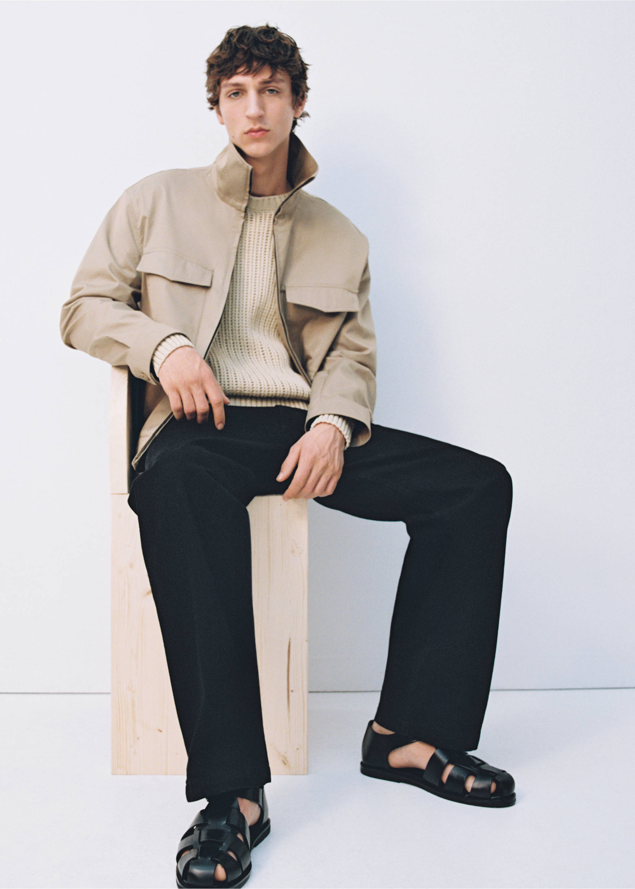 Джинсы loose fit - Деталь изделия 5, Черный деним. Ref: 87034418-00.
