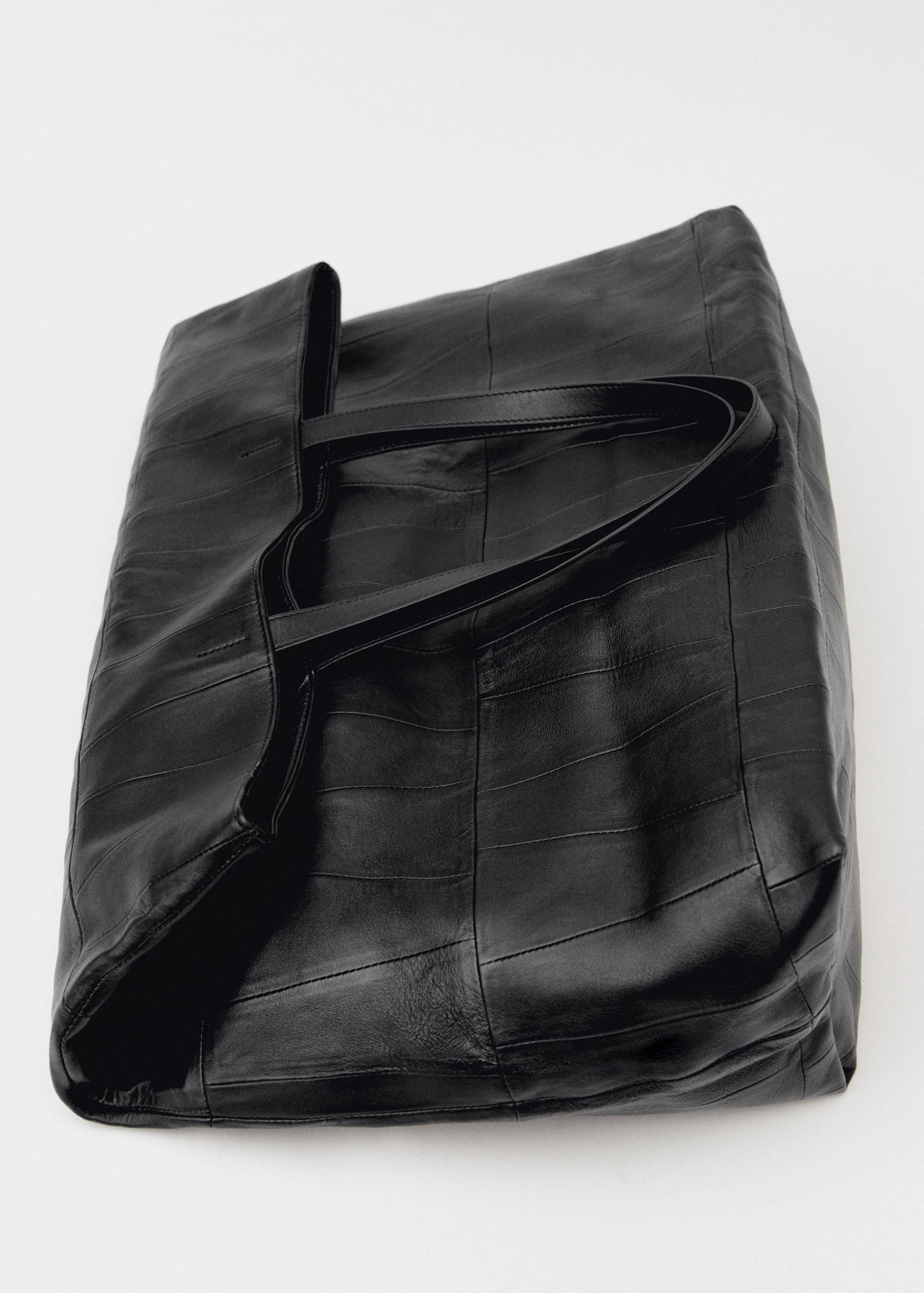 Patchwork leather shopper bag - Details of the article 3