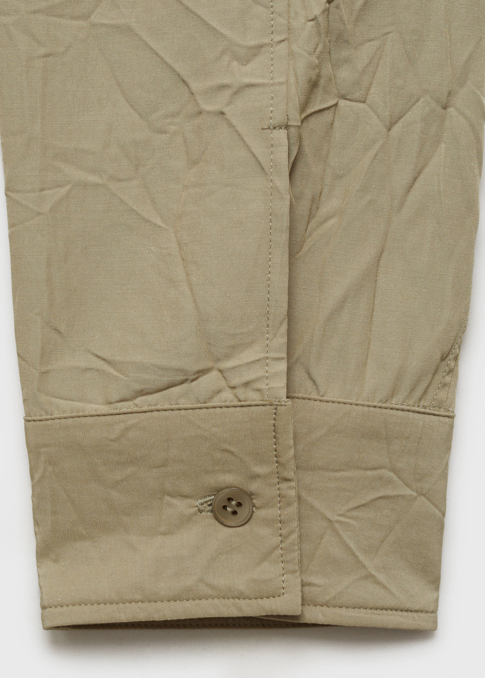 Crew-neck shirt with creased effect - Details of the article 0