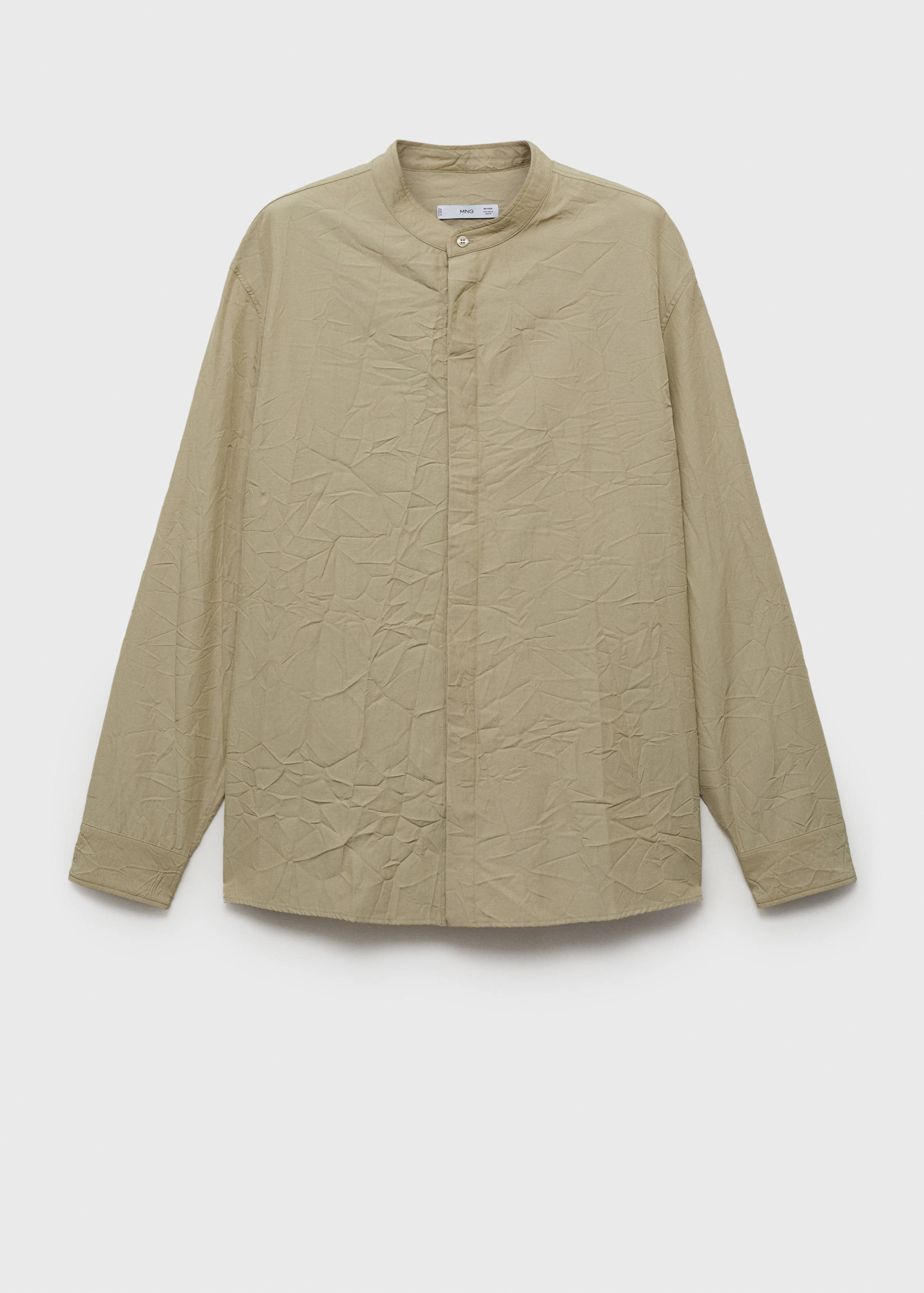 Crew-neck shirt with wrinkled effect - Article without model