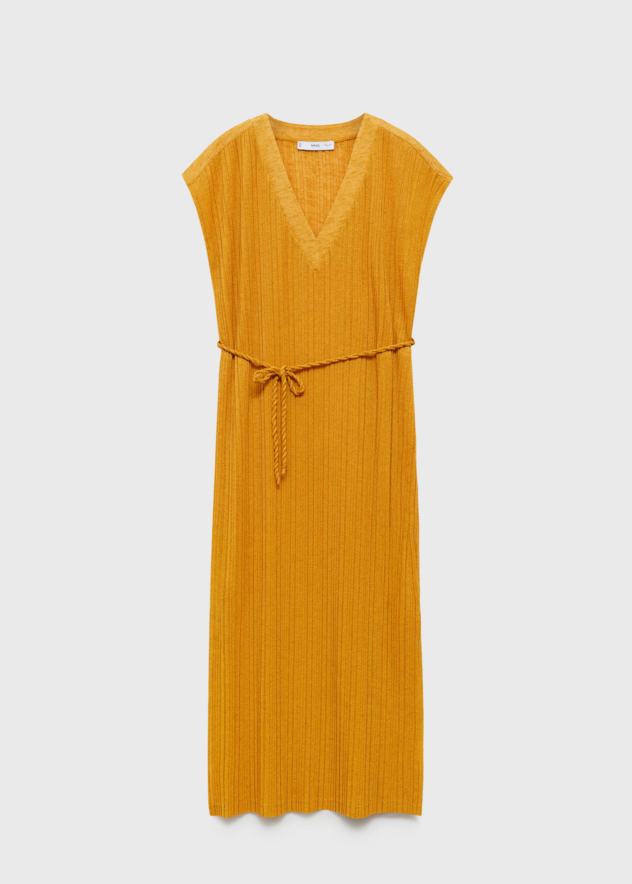 Belt pleated dress - Article without model