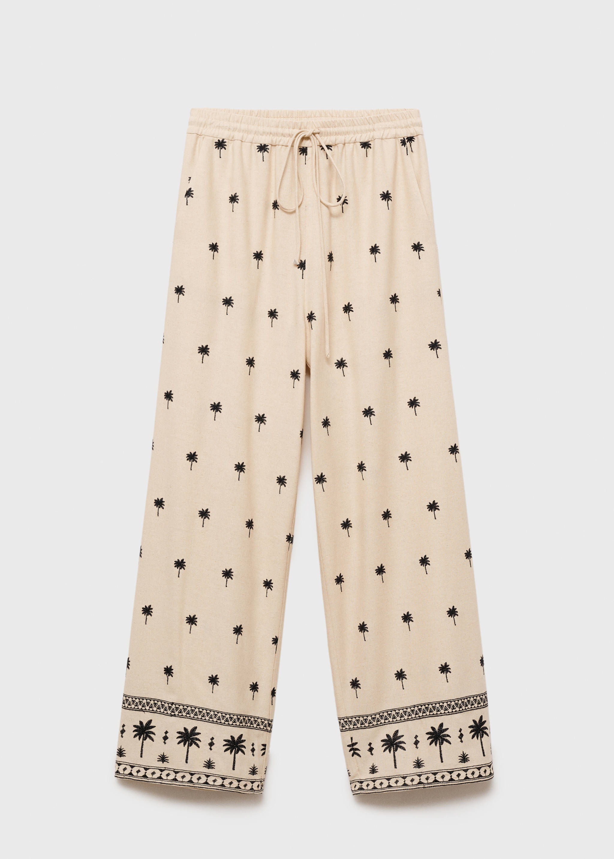 Pantalón recto bordado - Artículo sin modelo