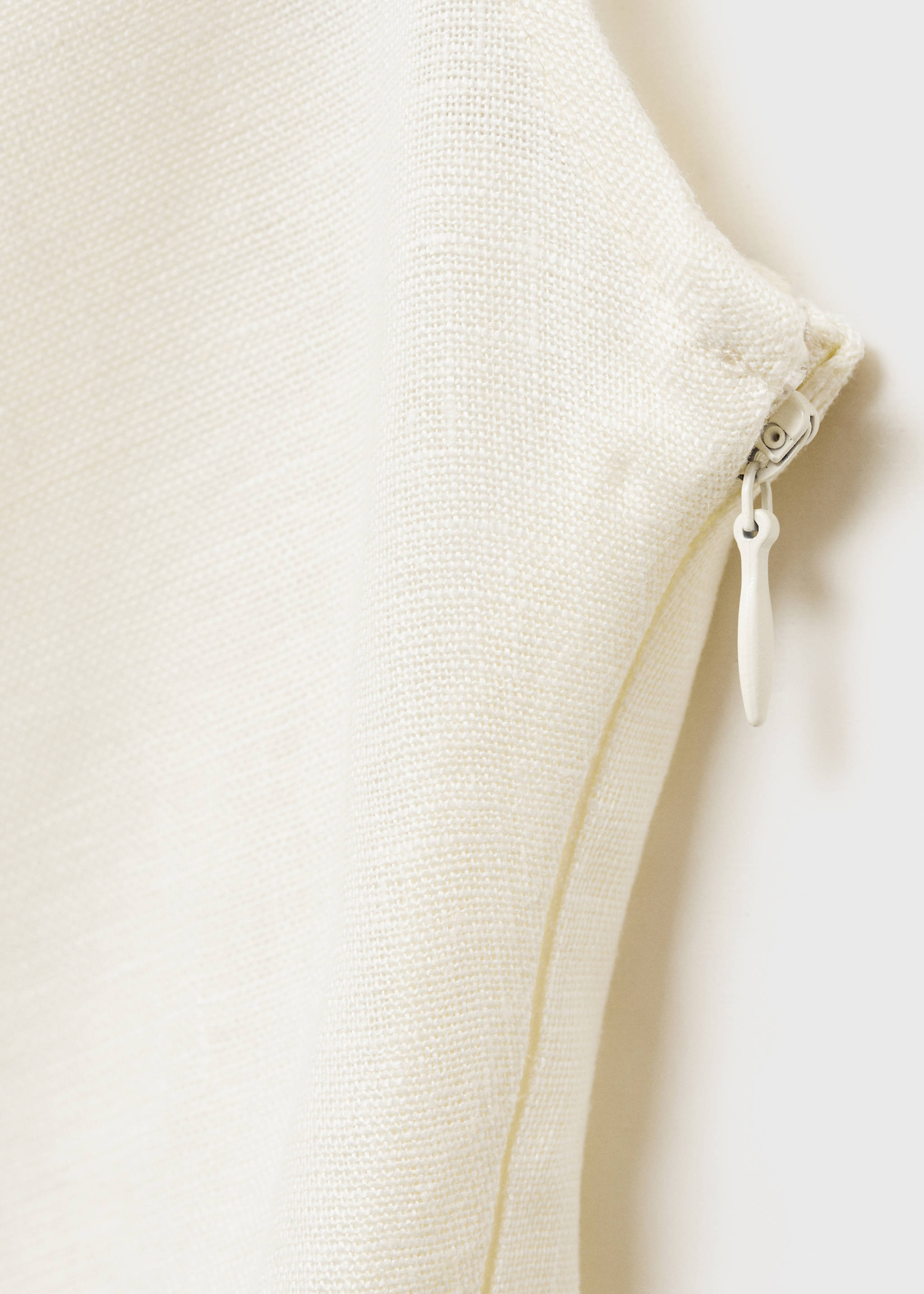 Contrasting-stripe linen blouse - Details of the article 0
