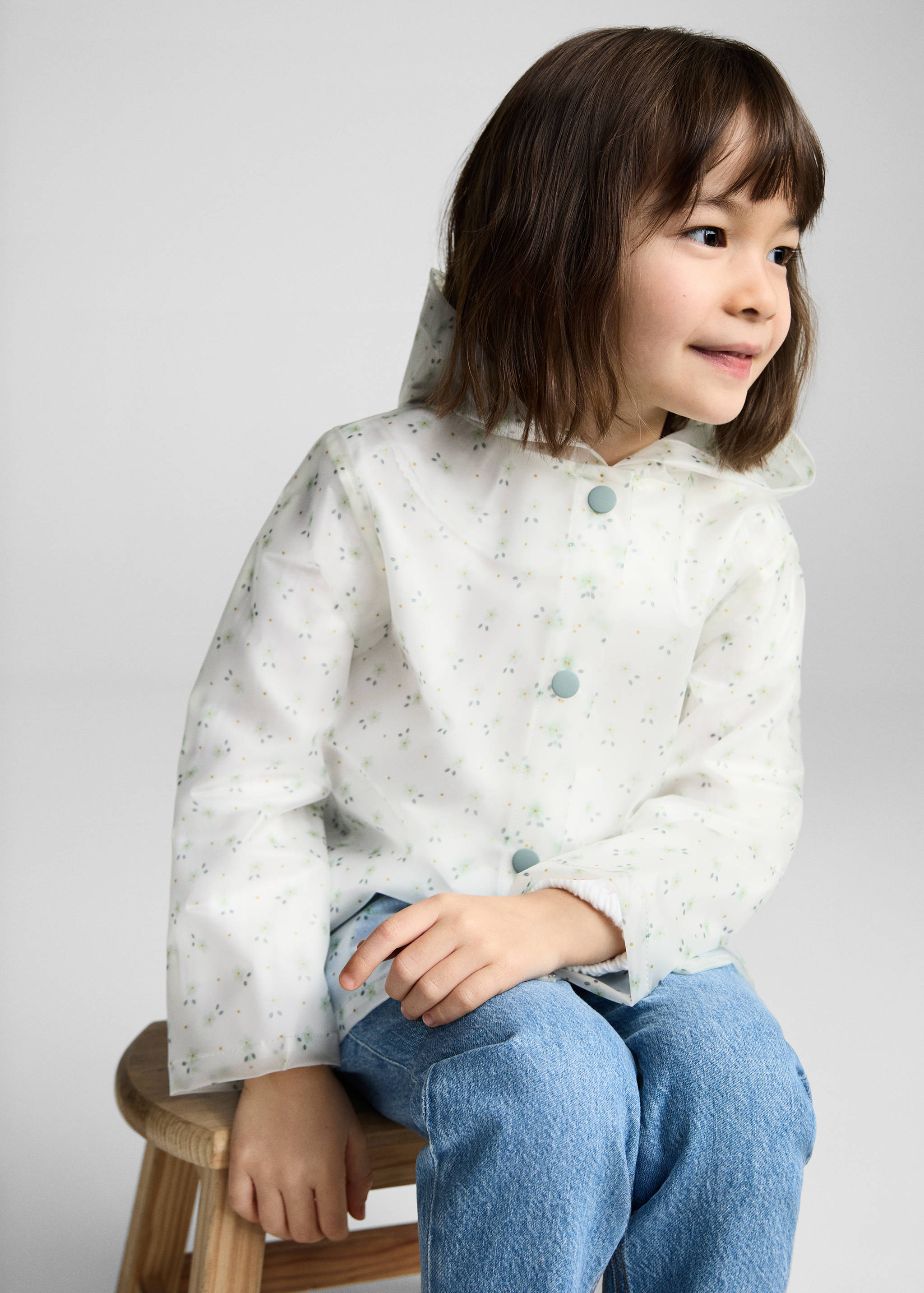 Giacca impermeabile trasparente - Piano medio