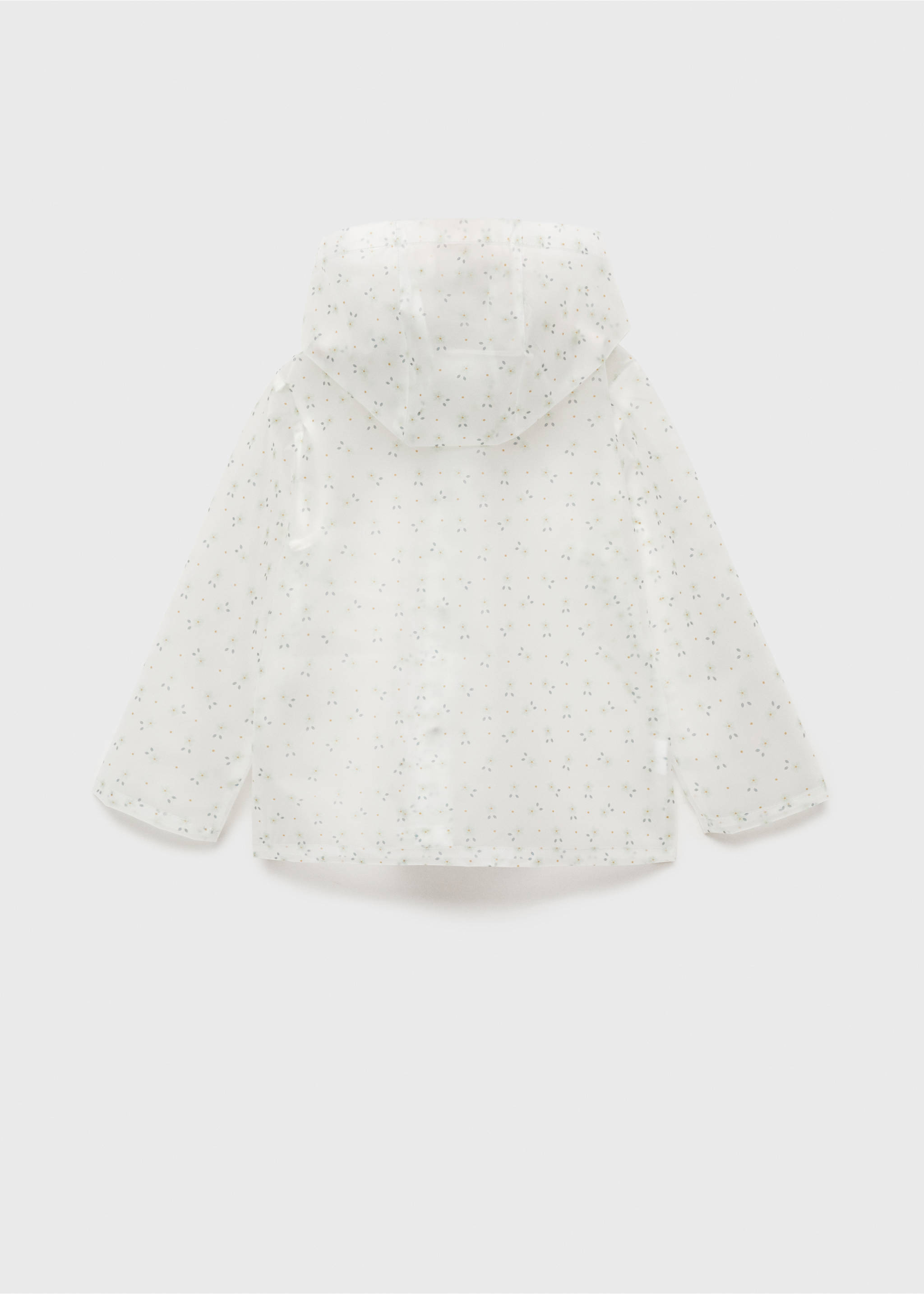 Transparent waterproof jacket - Reverse of the article, White. Ref: 87034781-00.