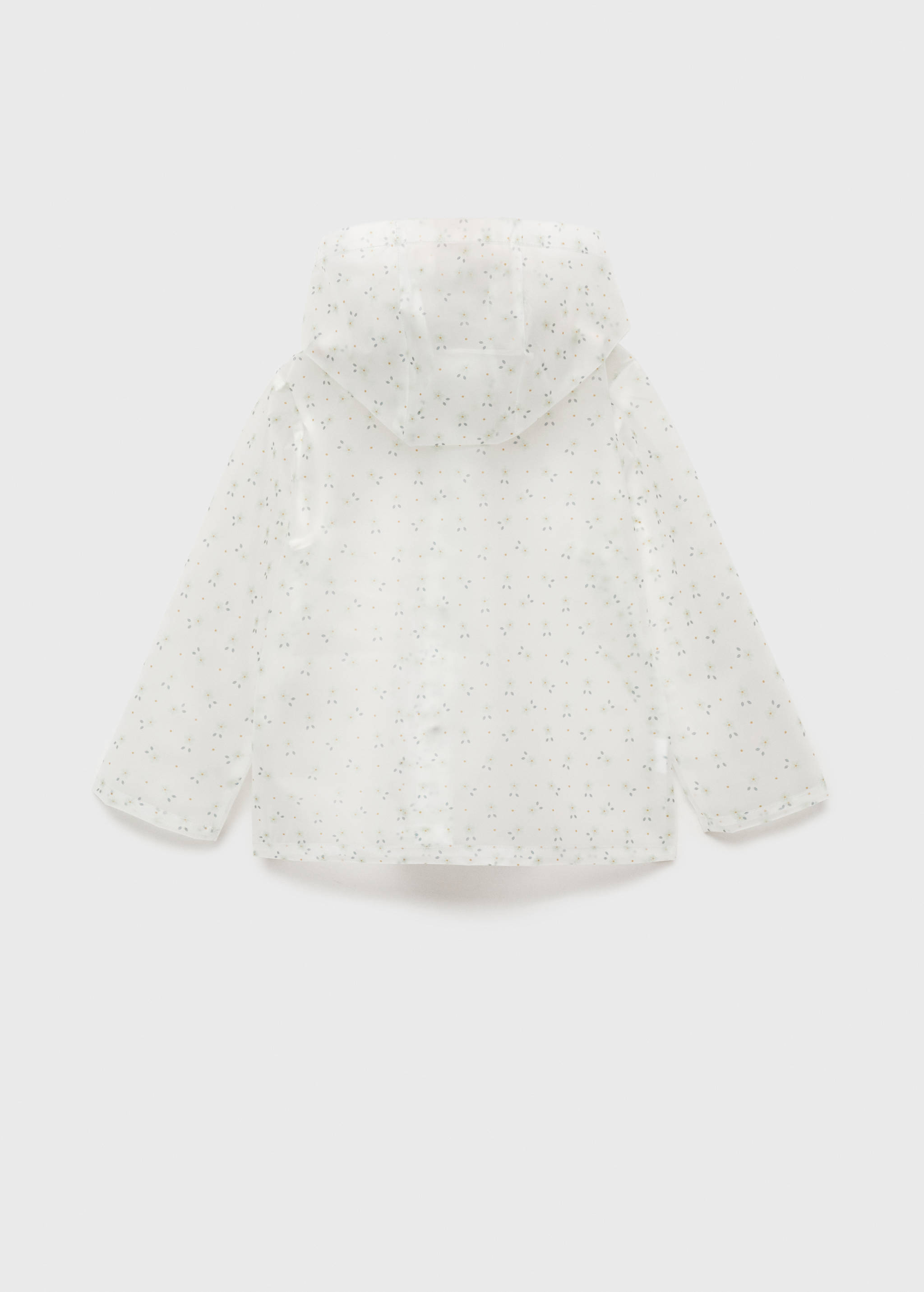 Giacca impermeabile trasparente - Retro dell'articolo