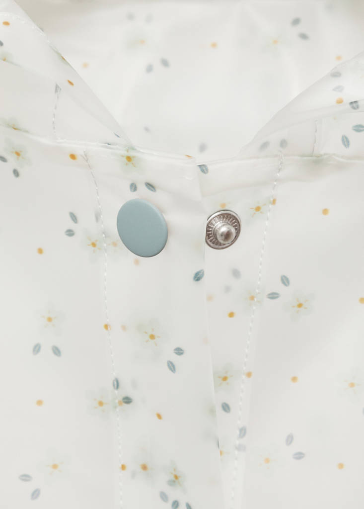 Transparent waterproof jacket — White