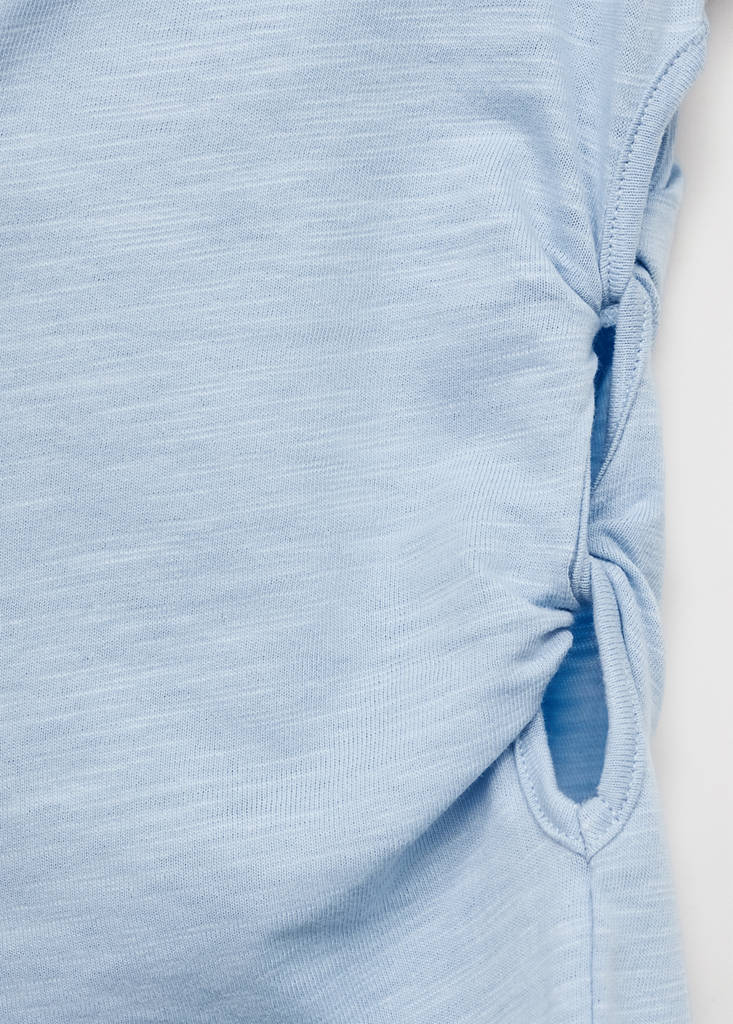 Knot detail T-shirt — Sky Blue