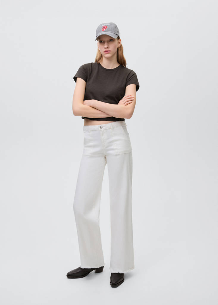 Knot detail T-shirt — Charcoal