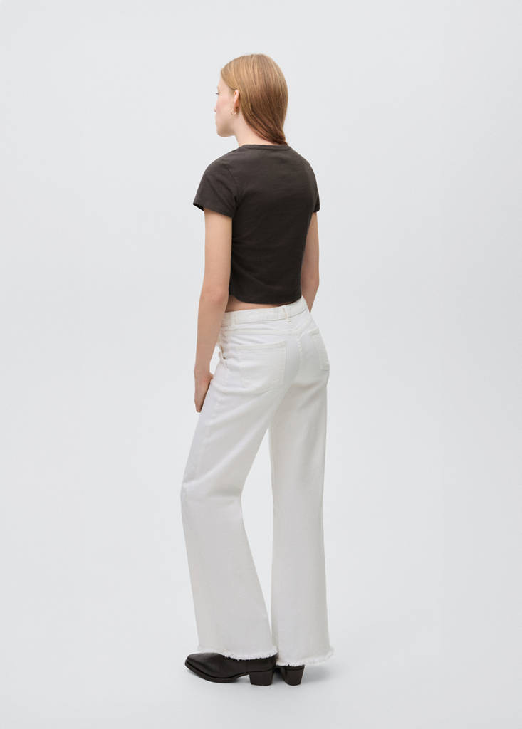 Knot detail T-shirt — Charcoal