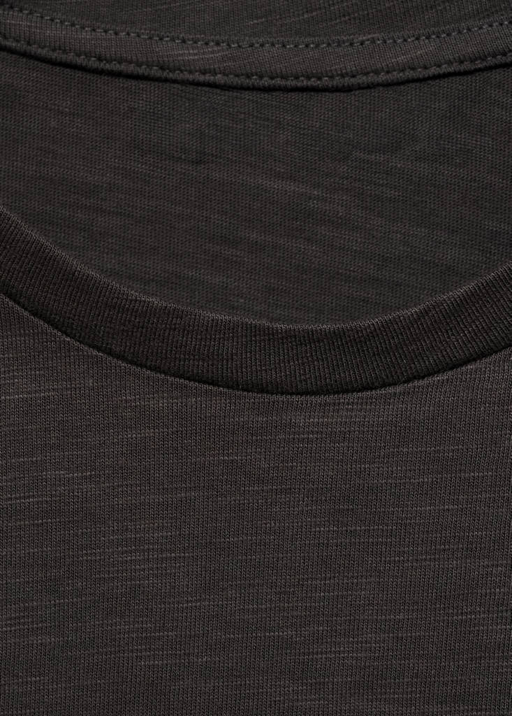 Knot detail T-shirt — Charcoal