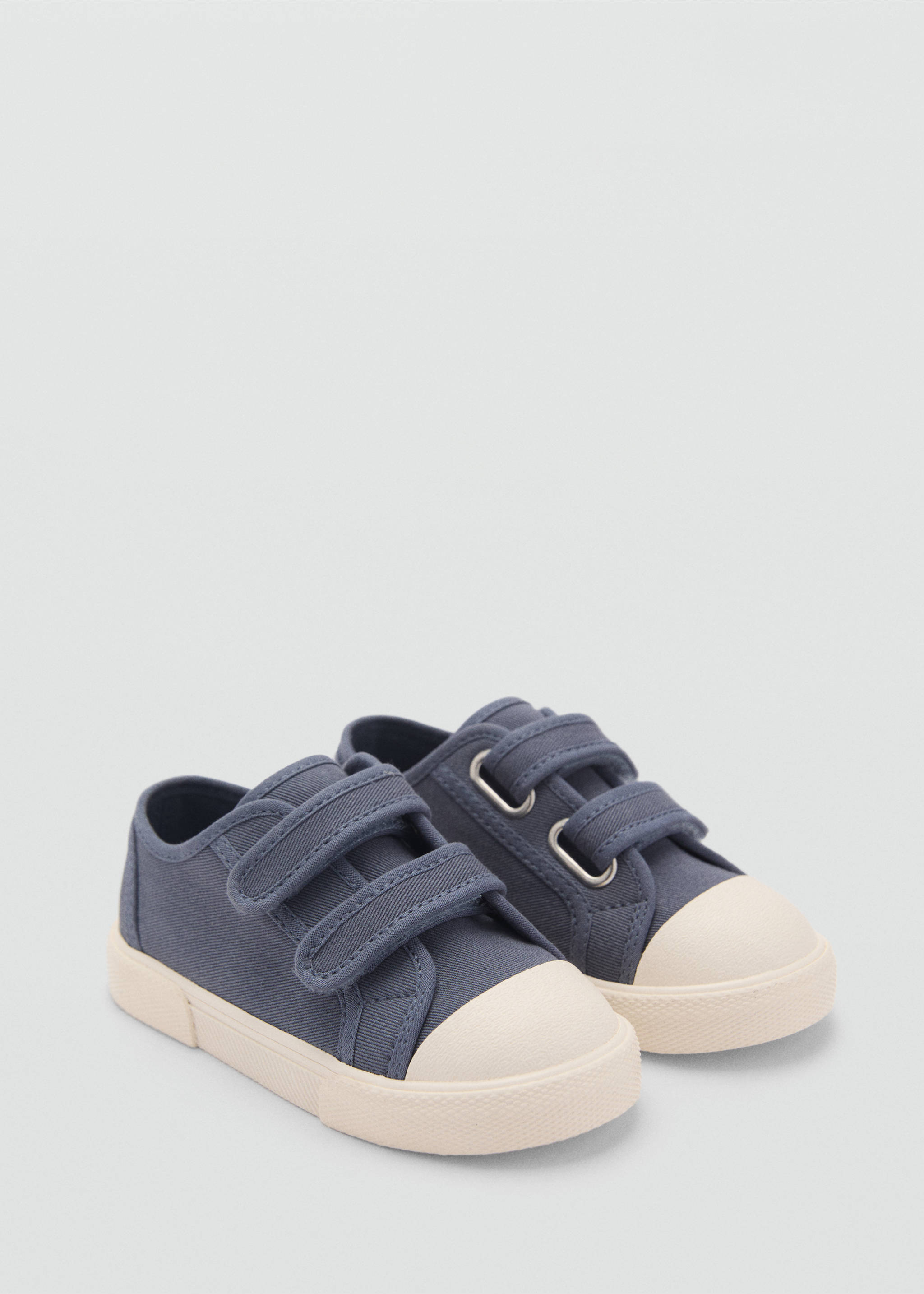 Deportivas tiras velcro - Plano medio, Azul. Ref: 87034784-00.