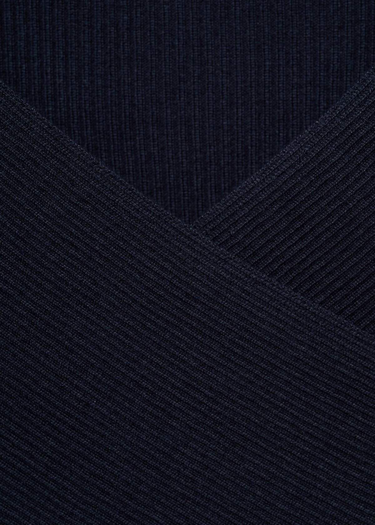 Wrap crop top — Dark Navy