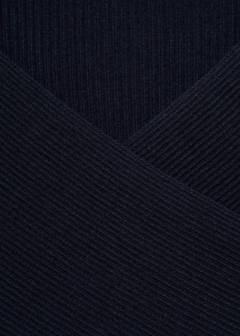 Wrap crop top — Dark Navy 7
