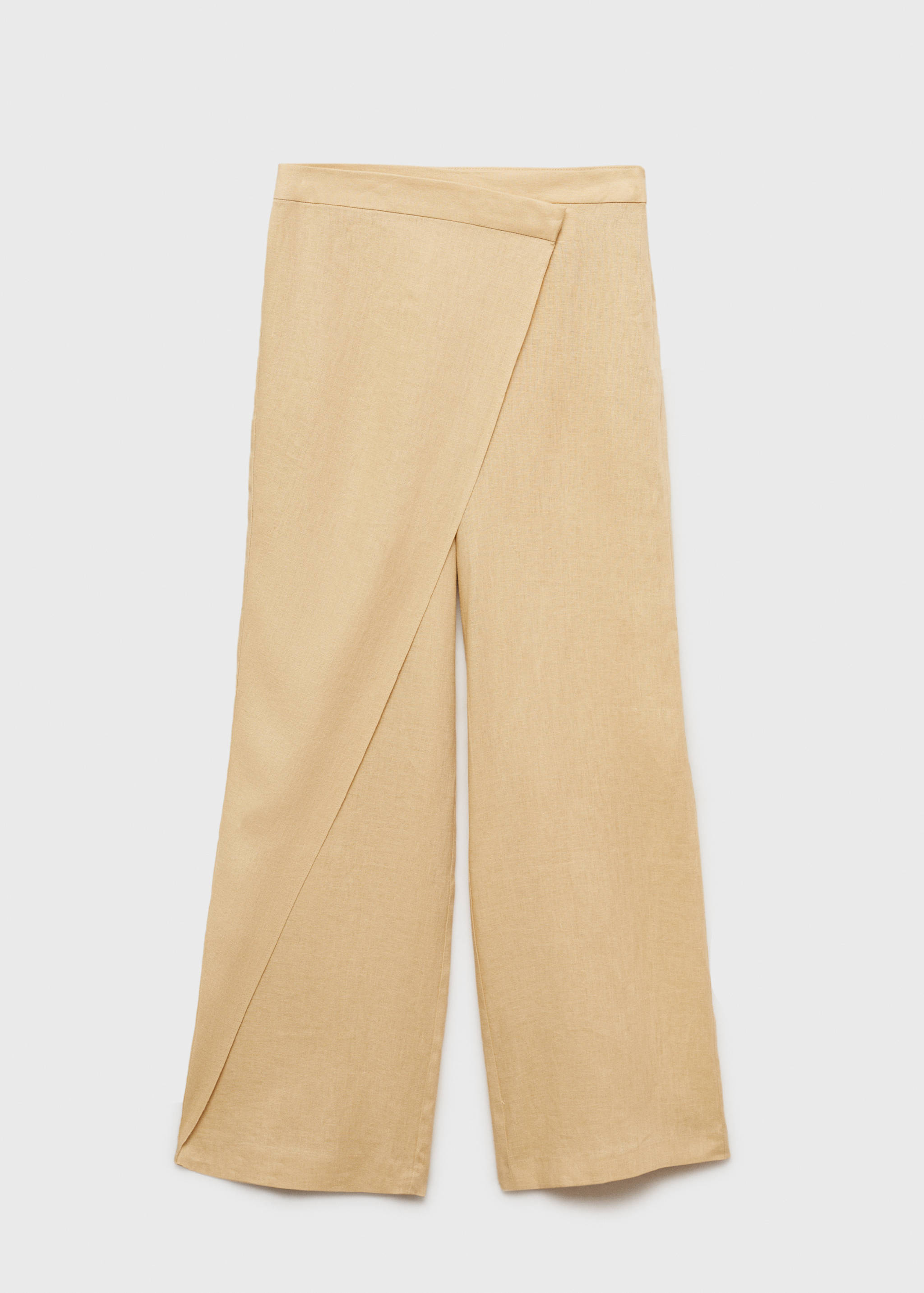 Linen crossover trousers - Article without model