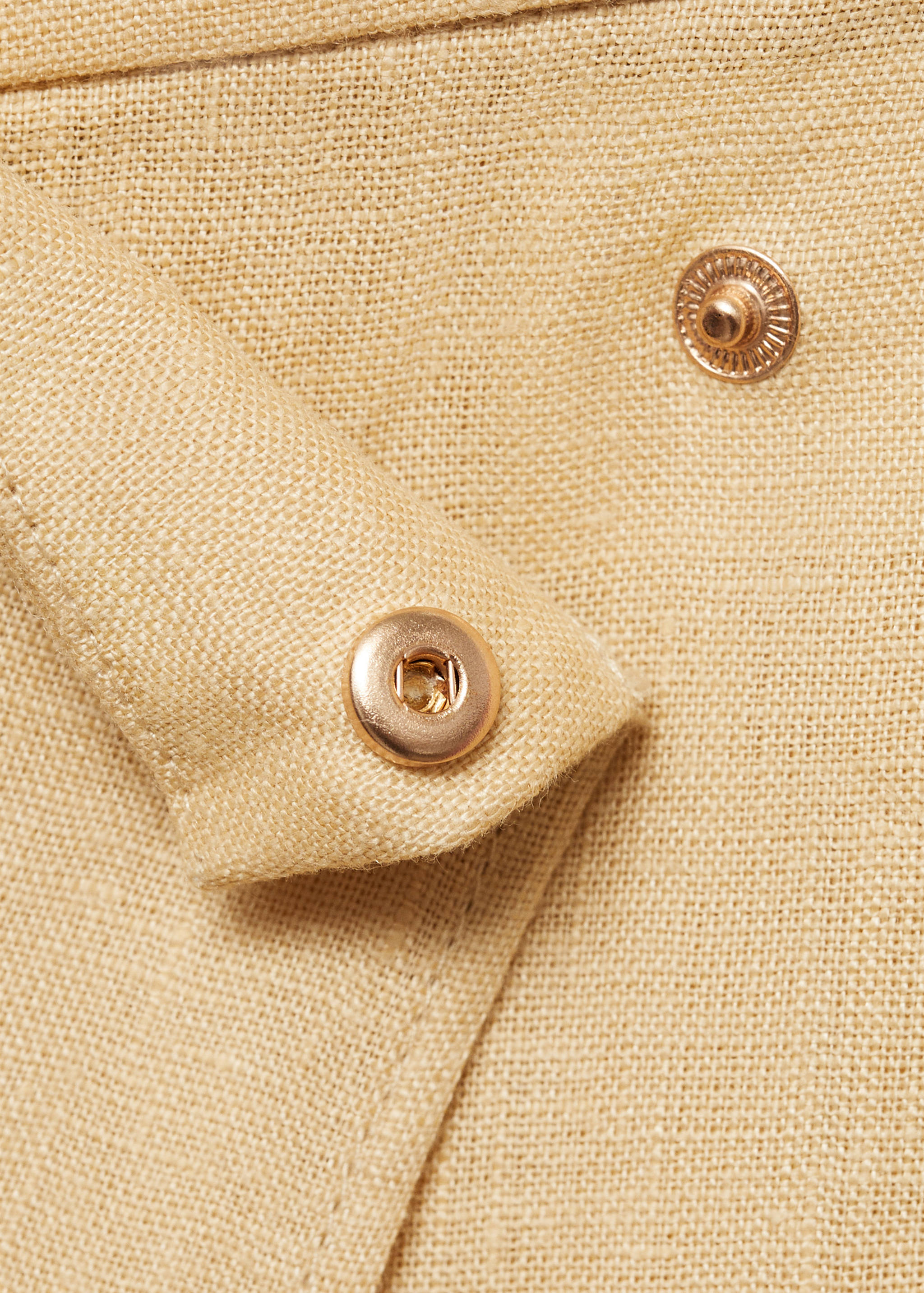 Linen crossover trousers - Details of the article 8