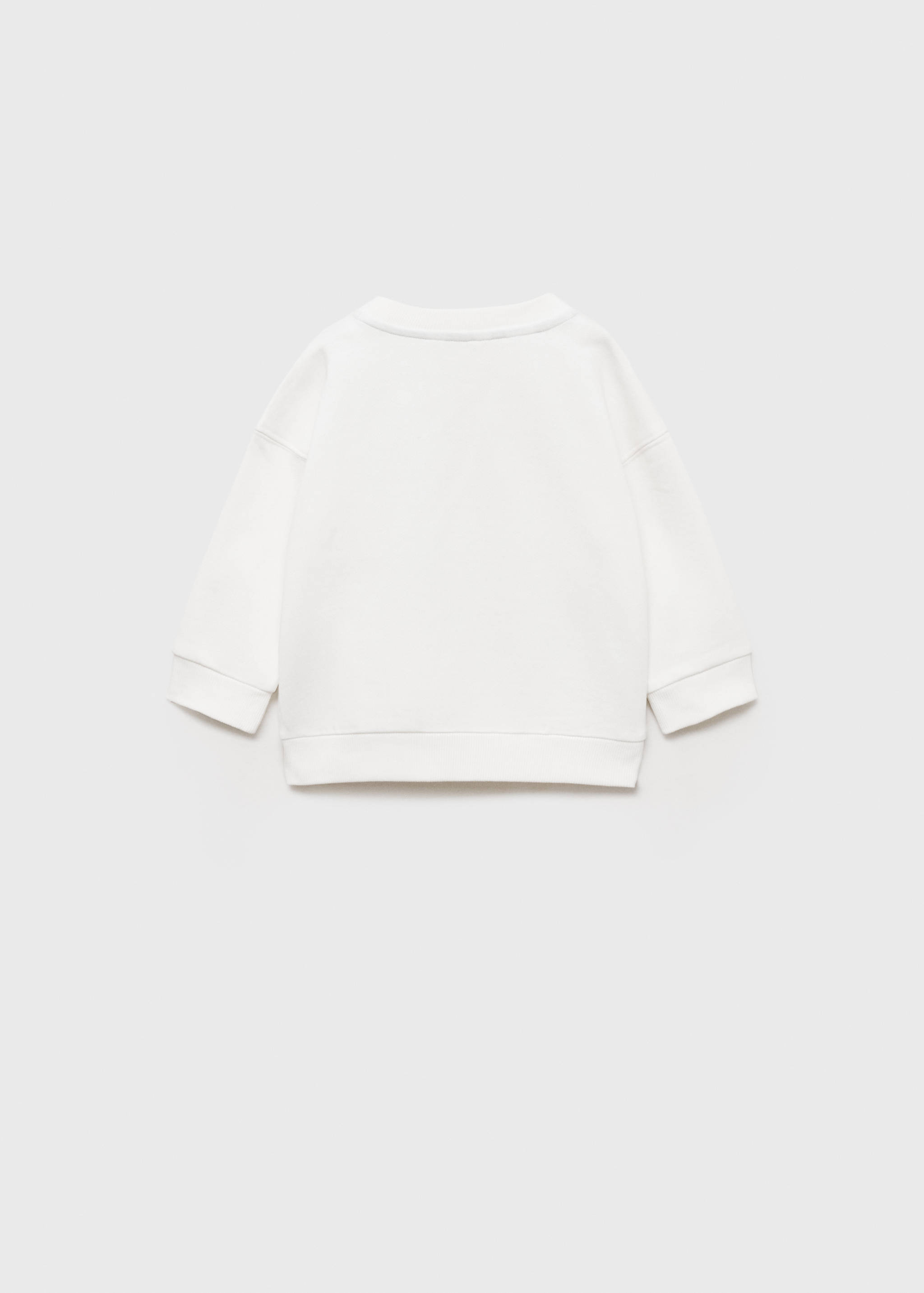 Sudadera mensaje estampado - Reverso del artículo